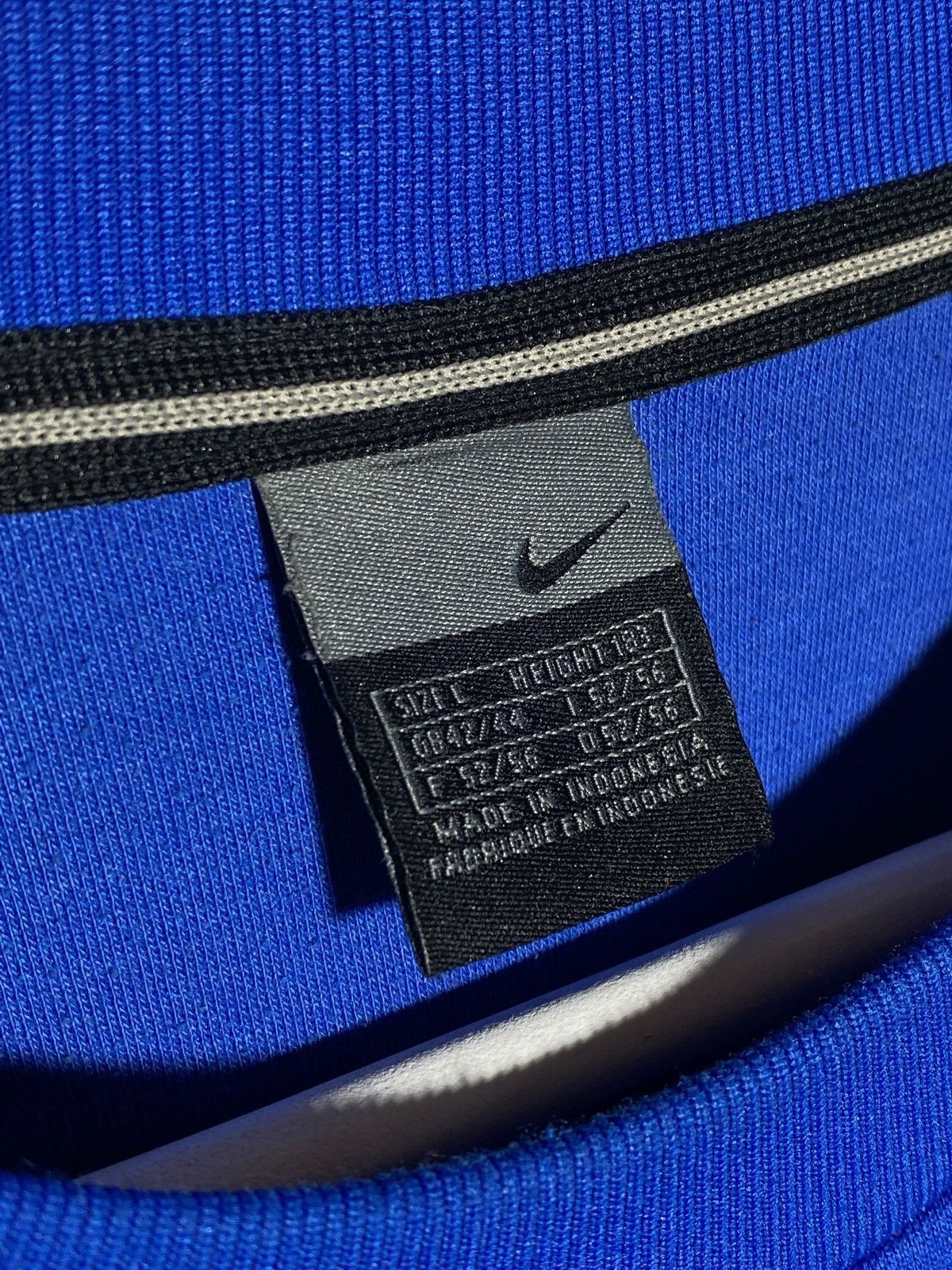 Nike 🔥 00s VINTAGE NIKE CREWNECK SWOOSH BLUE RARE Y2K SPORTS Size US L / EU 52-54 / 3 - 10 Thumbnail