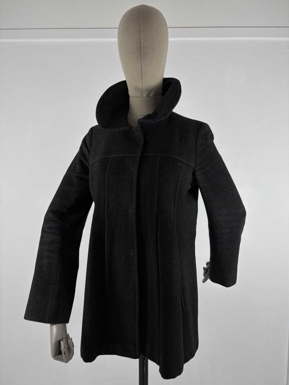 Max Mara Rare Max&Co Classics Wool Rabbit Silk Italy Oversize Beaver Winter Coat Jacket Trench Size M / US 6-8 / IT 42-44 - 6 Thumbnail