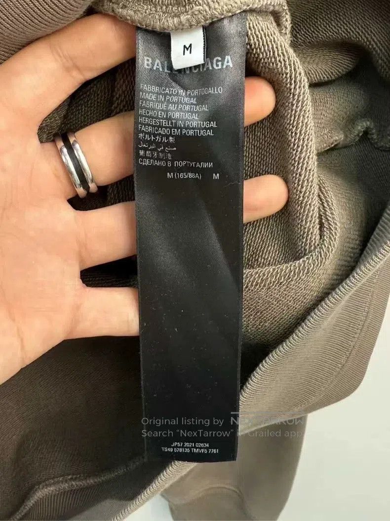 Balenciaga Balenciaga Brown front and back embroidered letter Logo ho Size US M / EU 48-50 / 2 - 4 Thumbnail