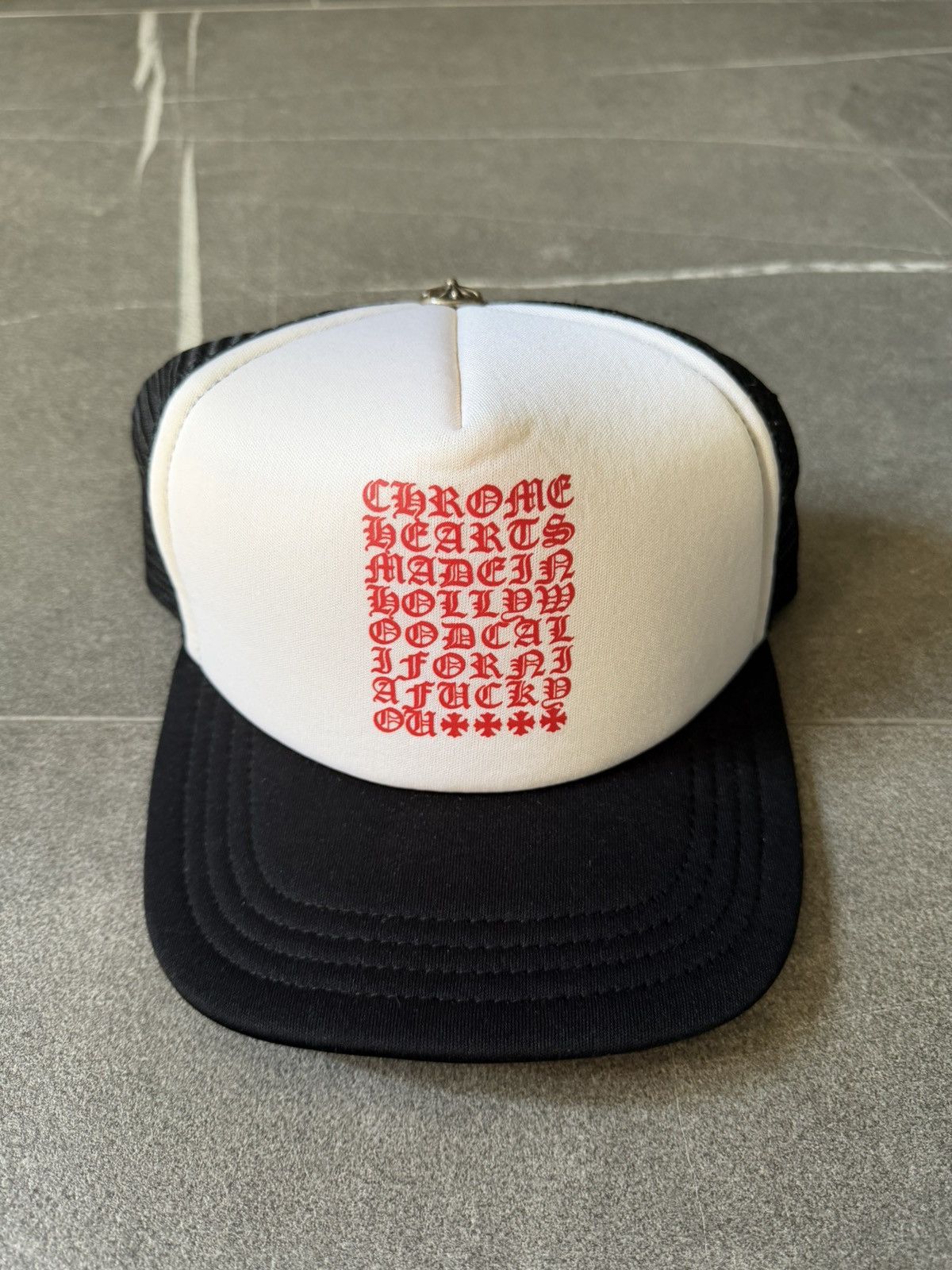 Chrome Hearts Chrome Hearts Black Eye Chart Hat Size ONE SIZE - 2 Thumbnail