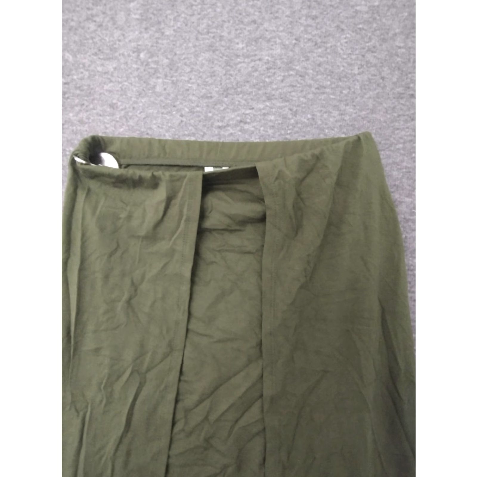 Vintage Codigo Skirt Army Green Maxi Wrap Around S Women Size 28" / US 6 / IT 42 - 6 Thumbnail