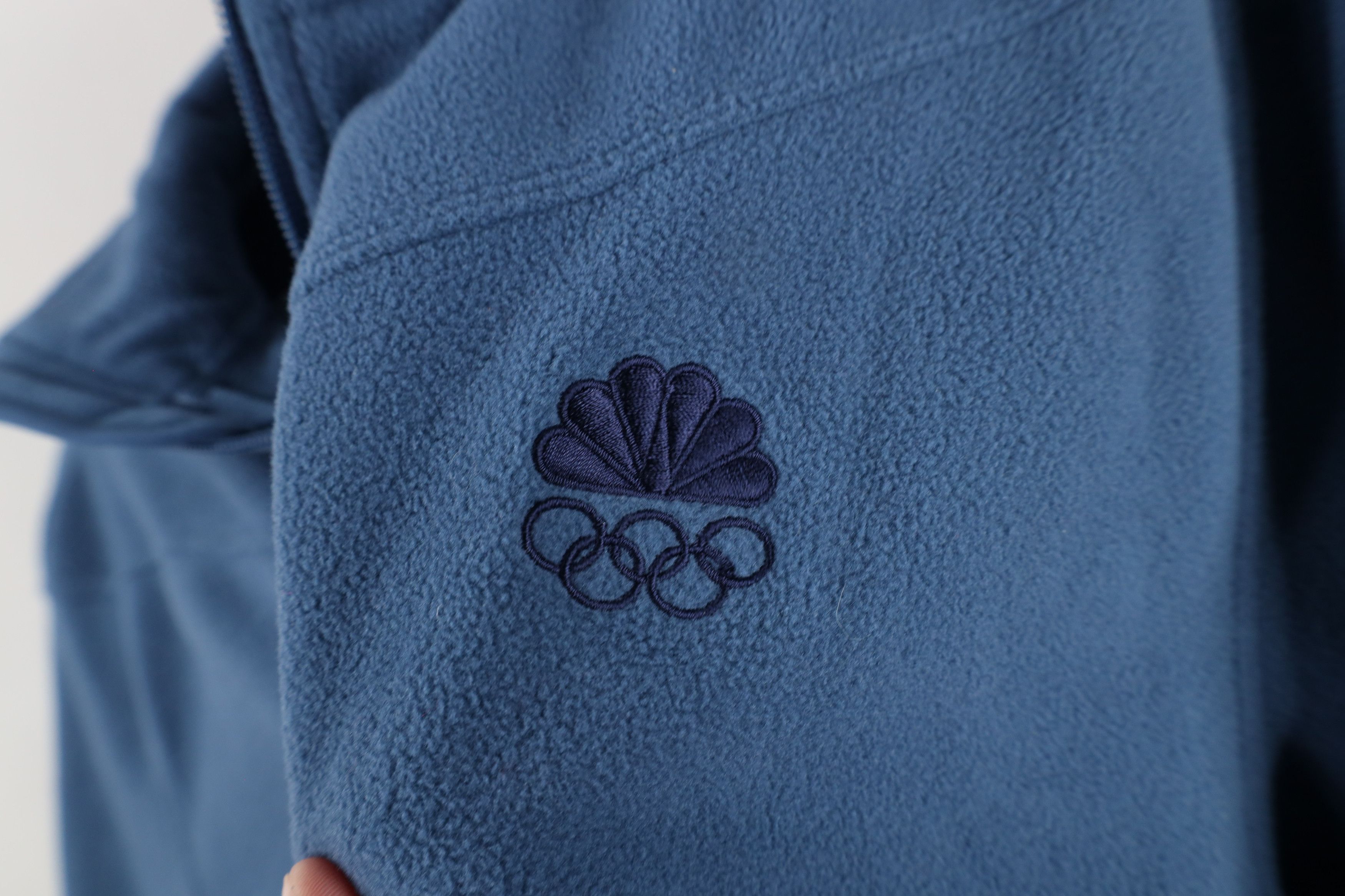 Nike × Vintage Vintage Nike NBC Olympics Mini Swoosh Fleece Full Zip Jacket Size XL / US 12-14 / IT 48-50 - 5 Thumbnail