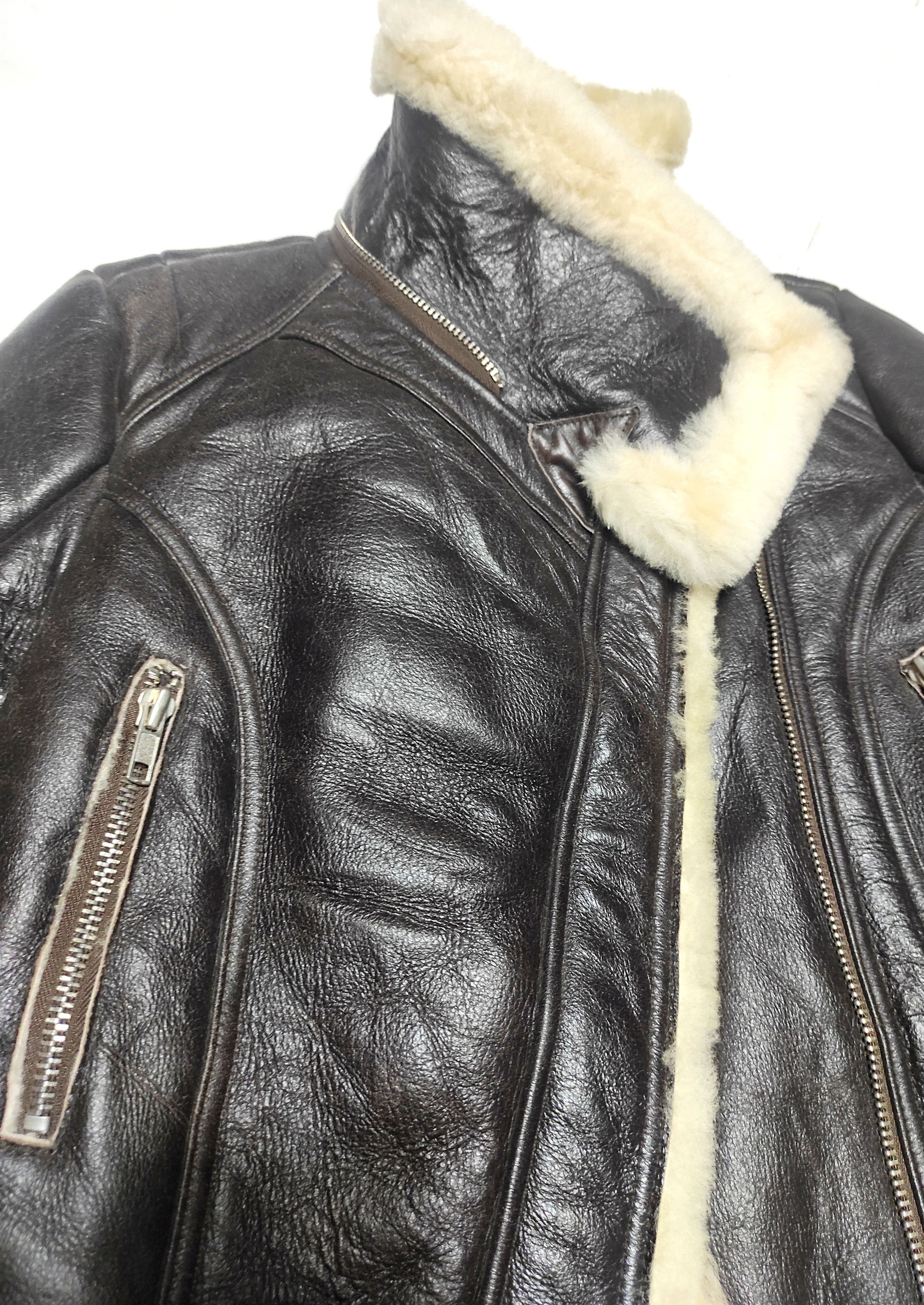 Other Beautiful Genuine leather Shearling Jacket Bolero Size XXS / US 00 / IT 34 - 7 Thumbnail