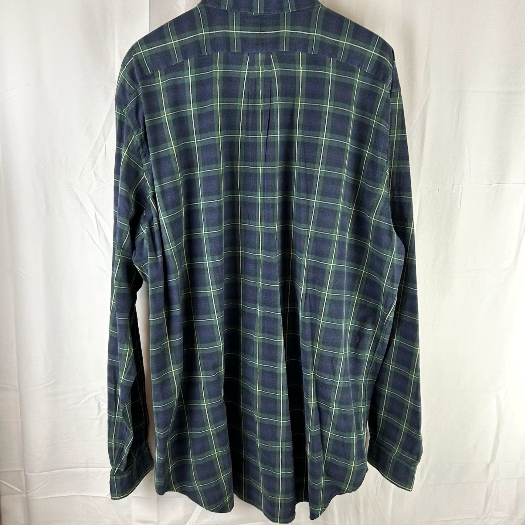 Ralph Lauren Ralph Lauren Shirt Button-Up Plaid Green Blue 2XLT Tall Mens Preppy Casual Size US XXL / EU 58 / 5 - 8 Thumbnail