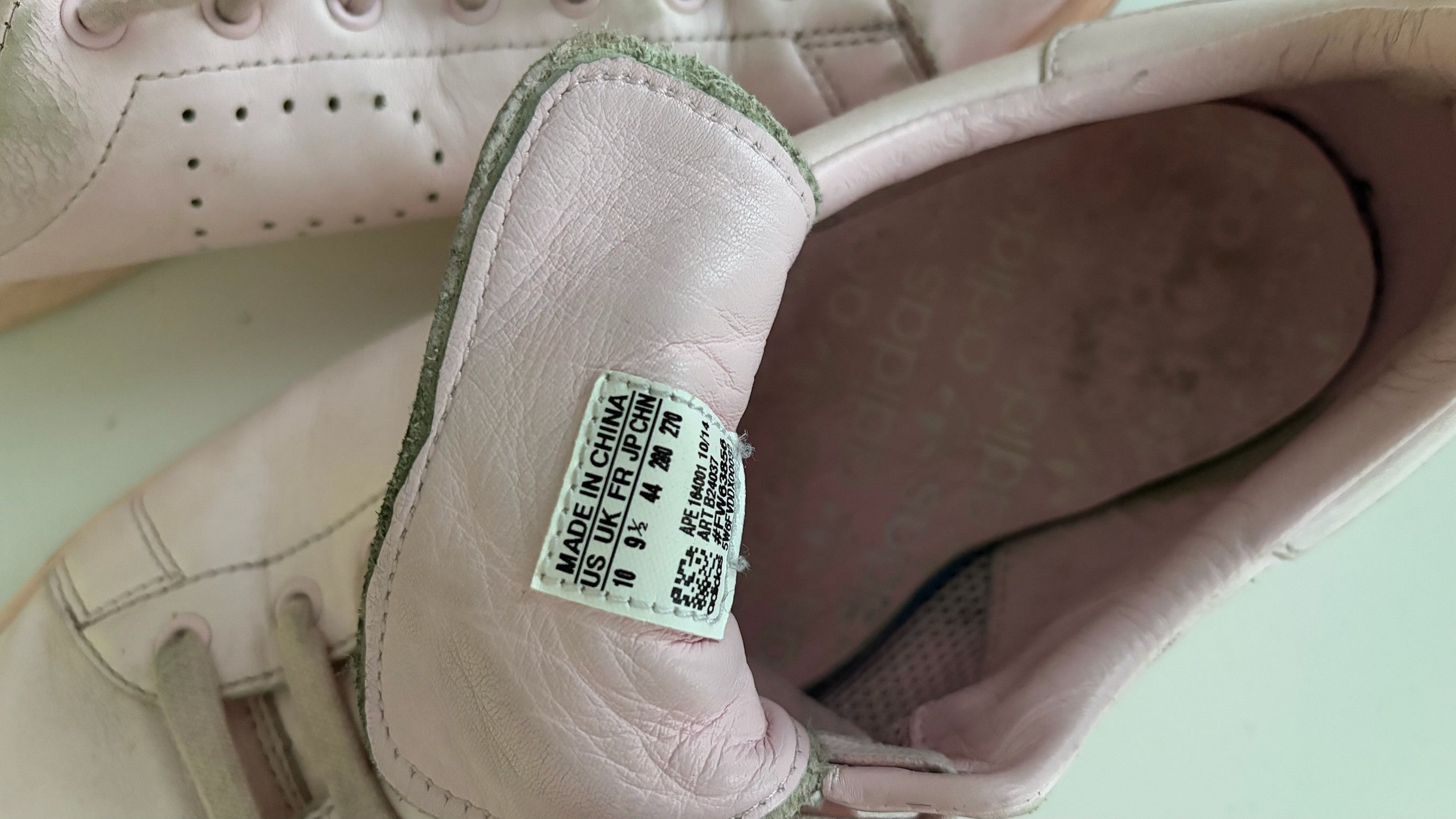 Raf Simons Raf Simons - Adidas - F/W 15 - Stan Smith (Light Pink) Size US 10 / EU 43 - 8 Thumbnail