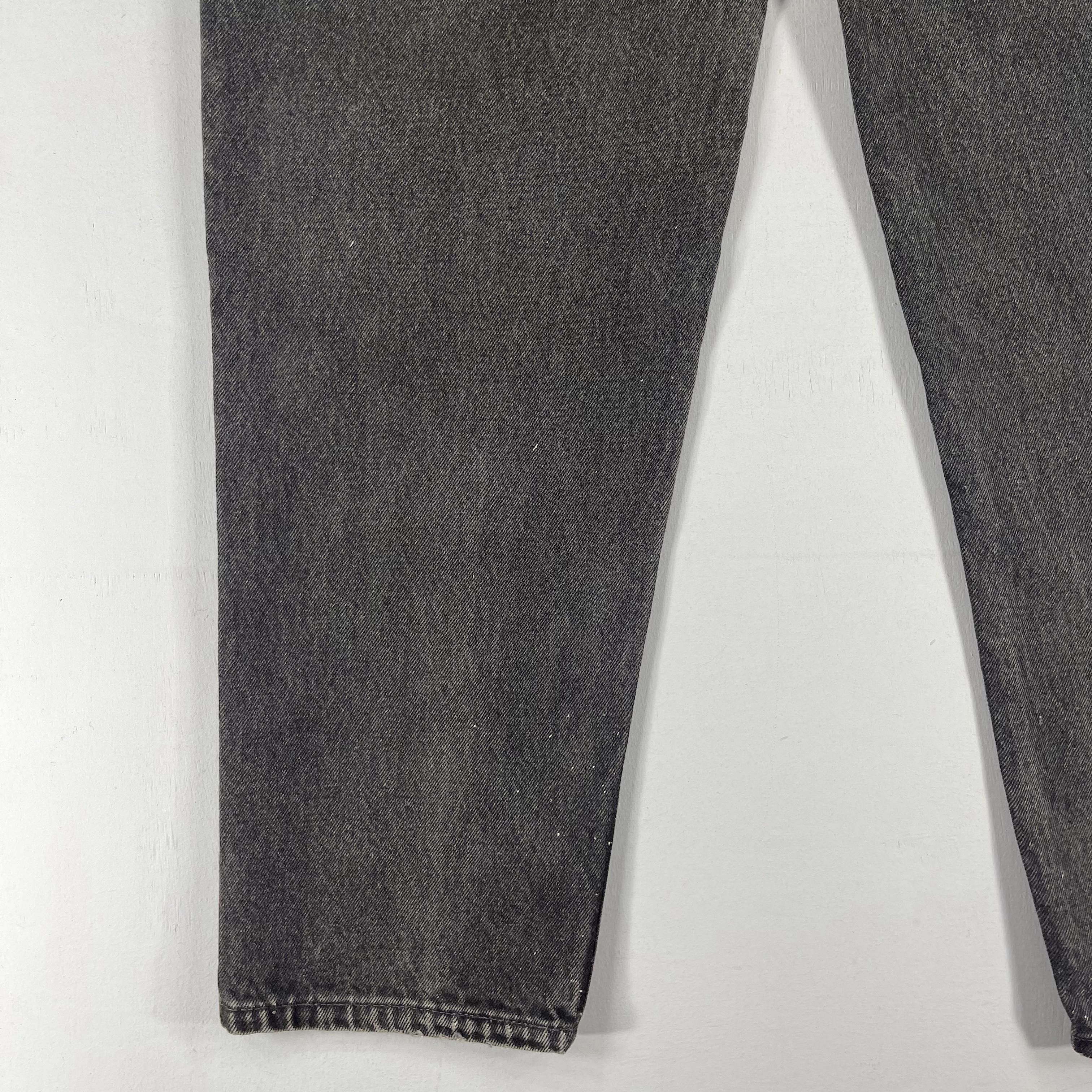 Jean × Levi's × Levi's Vintage Clothing W31 L32 Vintage Levis 560 Paint Splatter Black Wash Jeans Size 31" - 11 Thumbnail