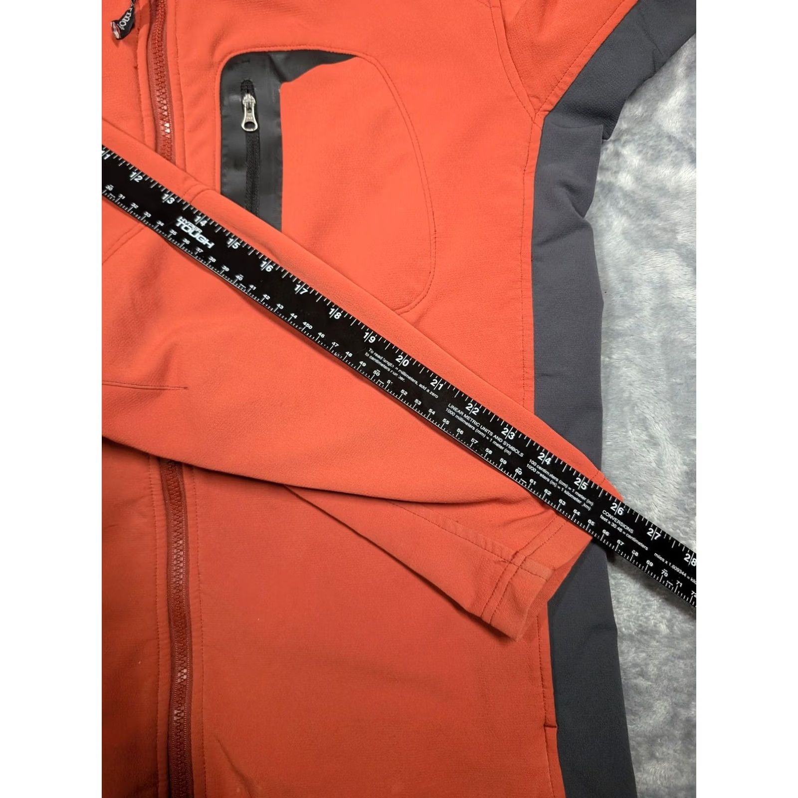 Marmot Marmot Mens Medium Softshell Jacket Orange Gray Full Zip Lined Fleece Hiking Size US M / EU 48-50 / 2 - 4 Thumbnail