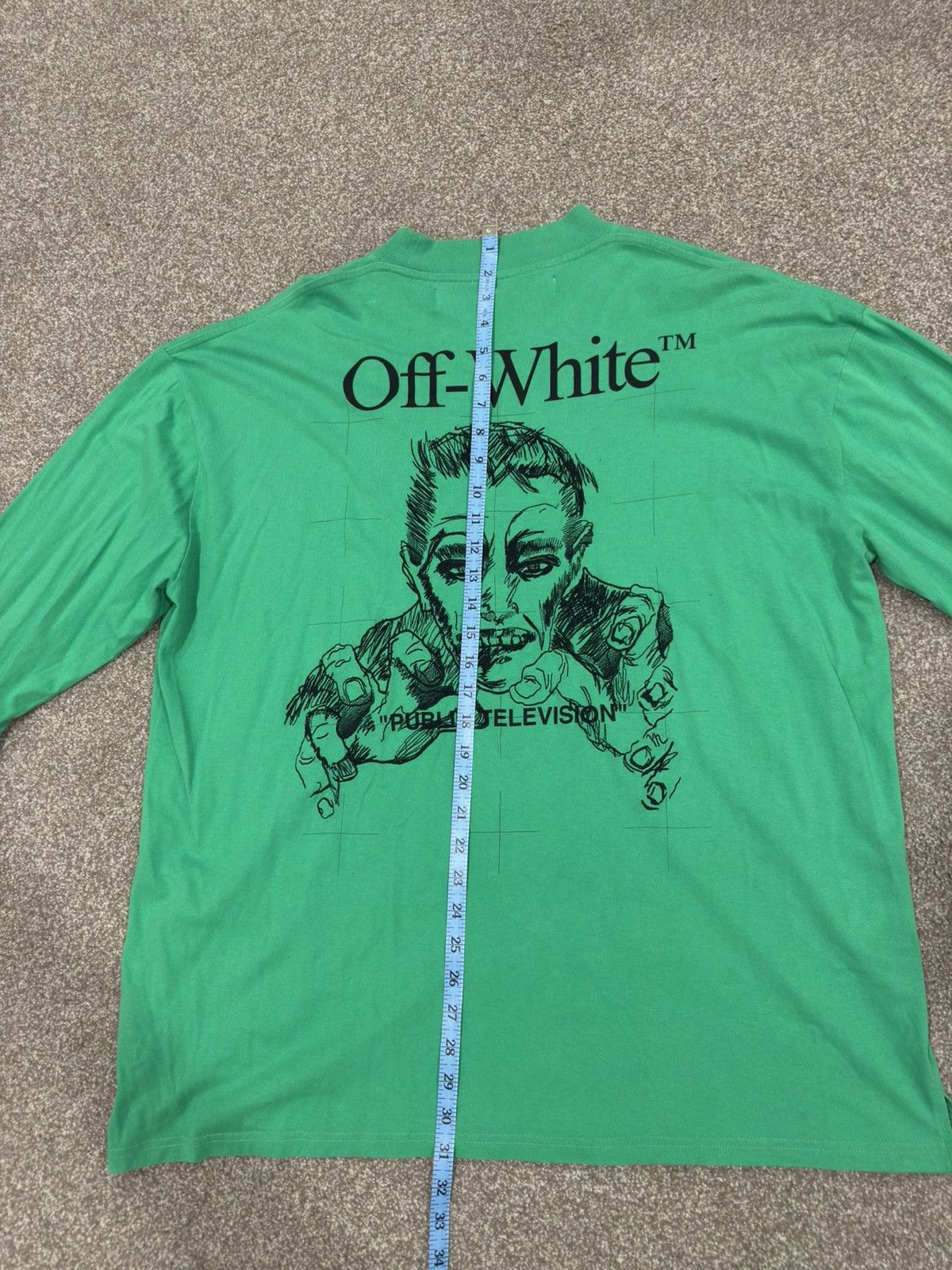 Off-White OFF-WHITE PUBLIC TELEVISION LONG SLEEVE Size US M / EU 48-50 / 2 - 16 Thumbnail