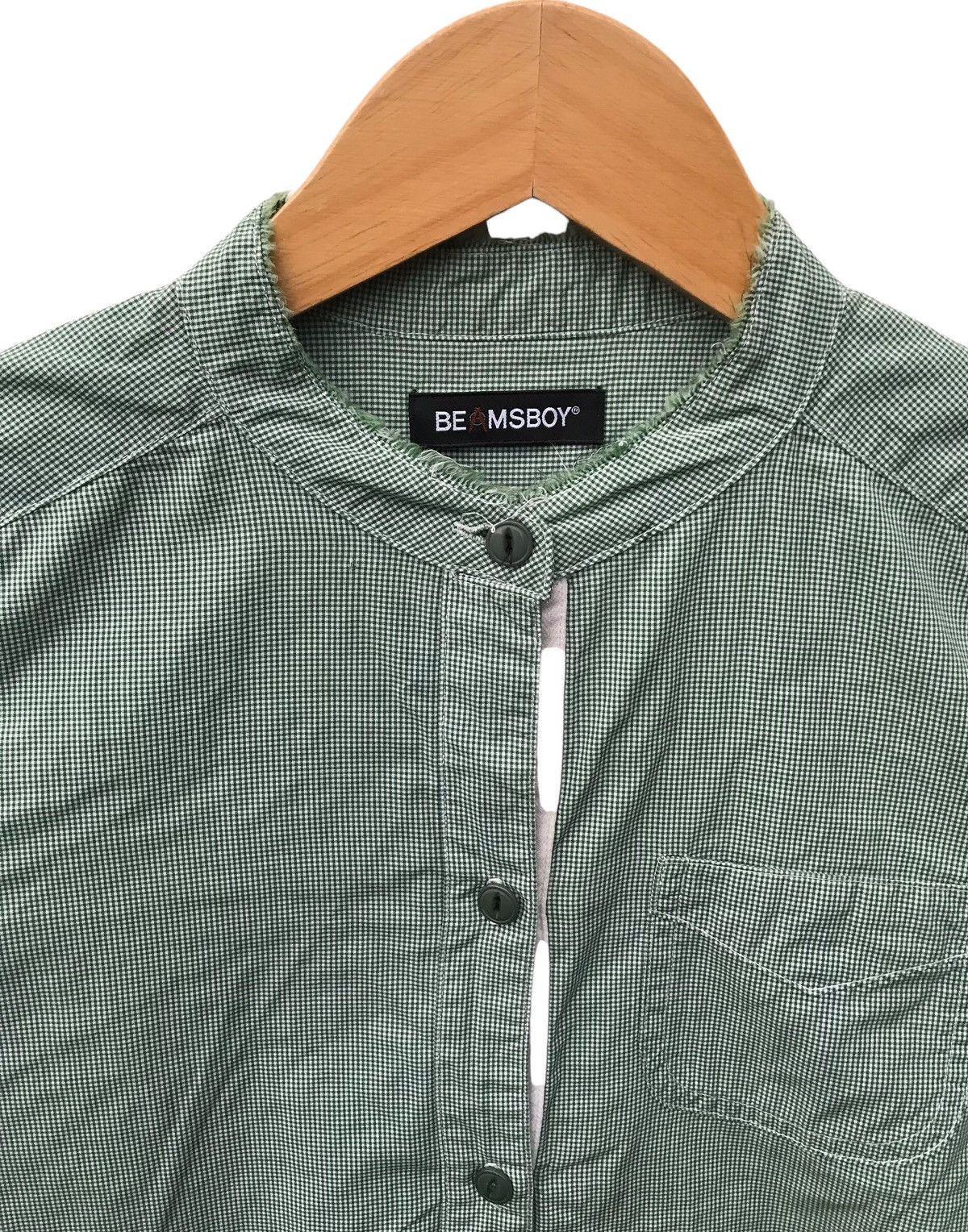 Beams Plus Beamsboy Women Button Ups Mandarin Collar Dress Blouses Size M / US 6-8 / IT 42-44 - 3 Thumbnail