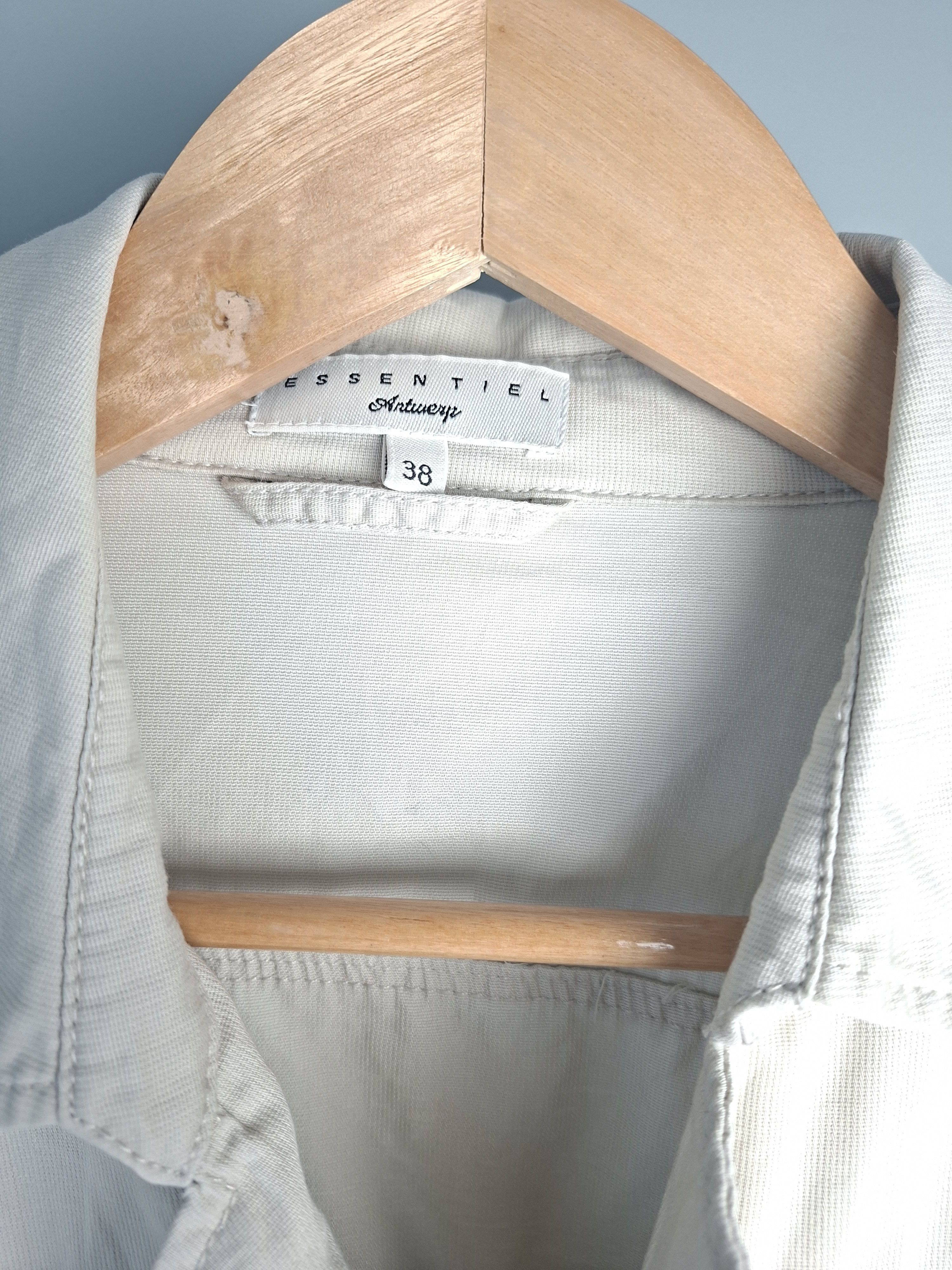 Essentiel Antwerp ESSENTIEL ANTWERP Linen Blend Safari Utility Jacket Beige Size S / US 4 / IT 40 - 5 Thumbnail