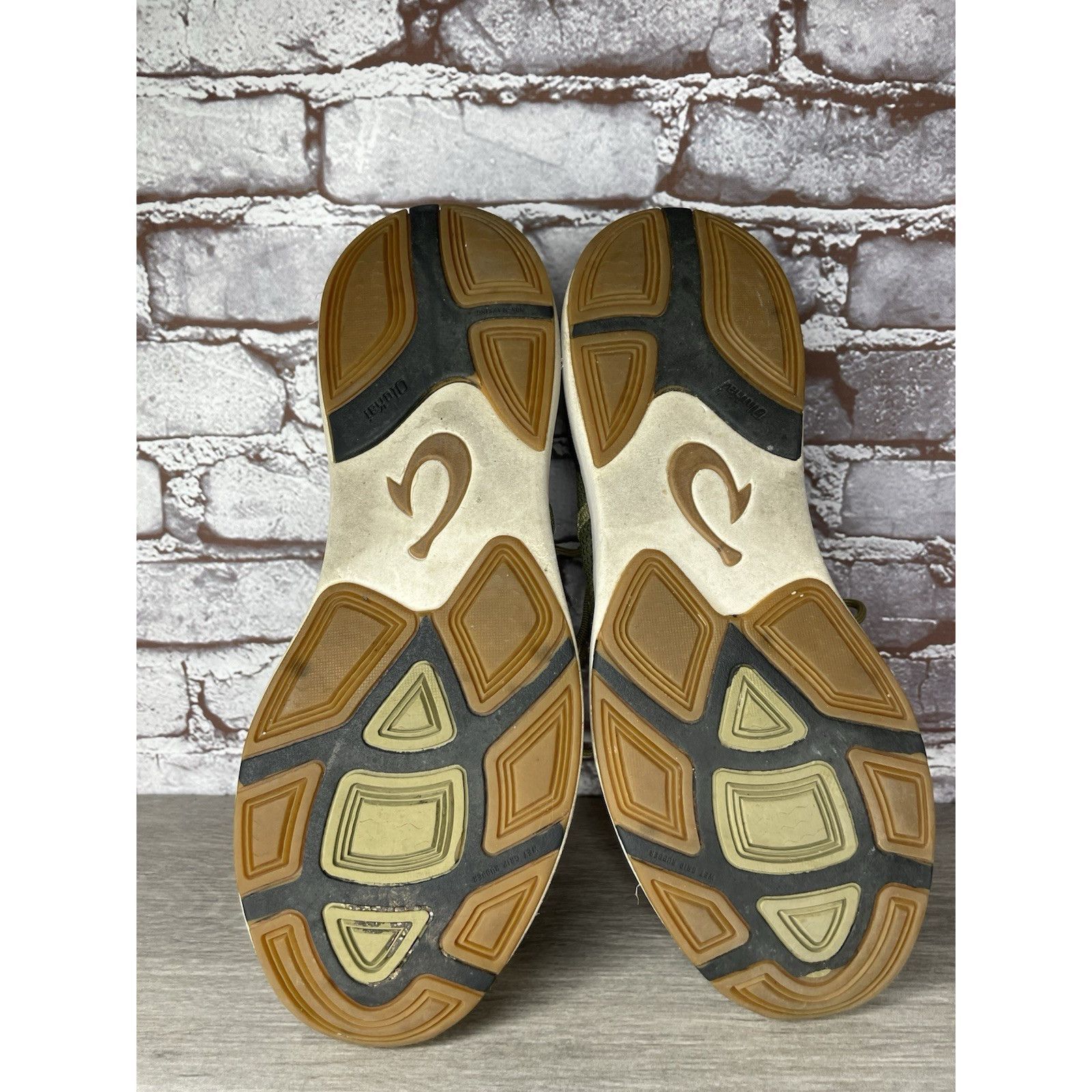 Olukai Olukai Mio Li Green Synthetic Brown Lace Up Sneaker Shoes Me Size US 11 / EU 44 - 19 Thumbnail
