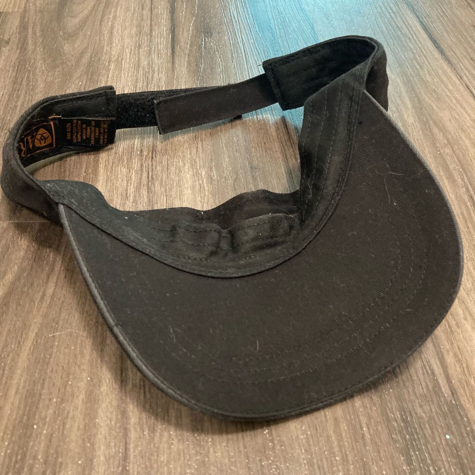 Ariat Ariat Sport Black Visor White Embroidered Logo Adjustable Size ONE SIZE - 4 Thumbnail
