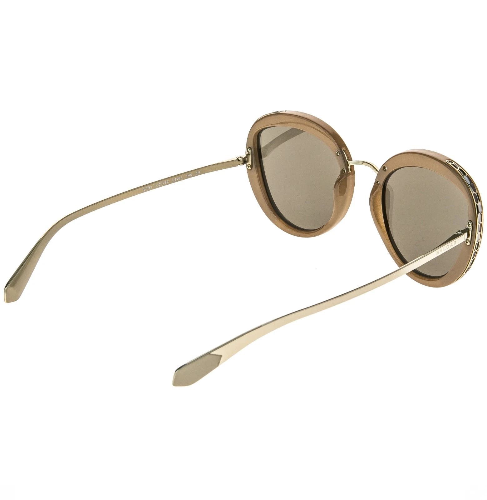 Bvlgari BULGARI SERPENTI BV8191 8191 Gold Beige Round Sunglasses Size ONE SIZE - 5 Thumbnail