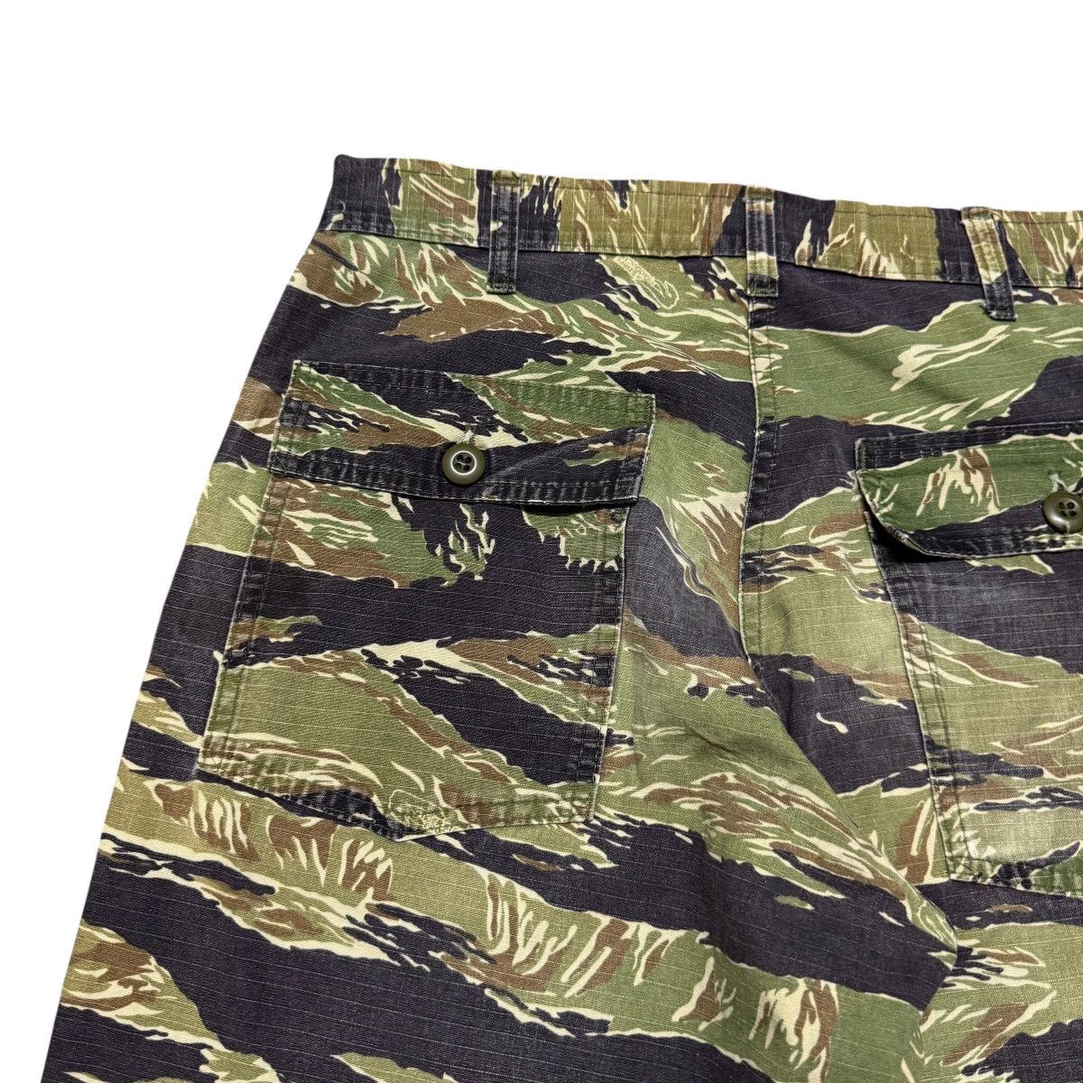 Vintage Vintage Gung Ho Tiger Stripe Fatigue Pant Ripstop Size US 31 - 11 Thumbnail