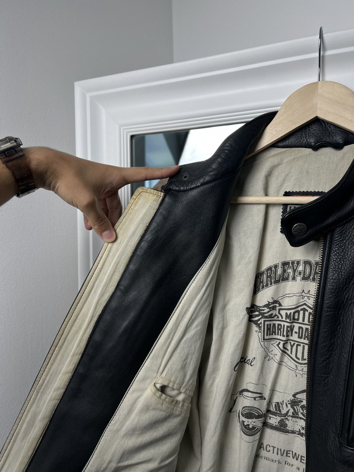 Harley Davidson Harley-Davidson Vintage Leather Jacket Size L USA Black Size US L / EU 52-54 / 3 - 20 Thumbnail