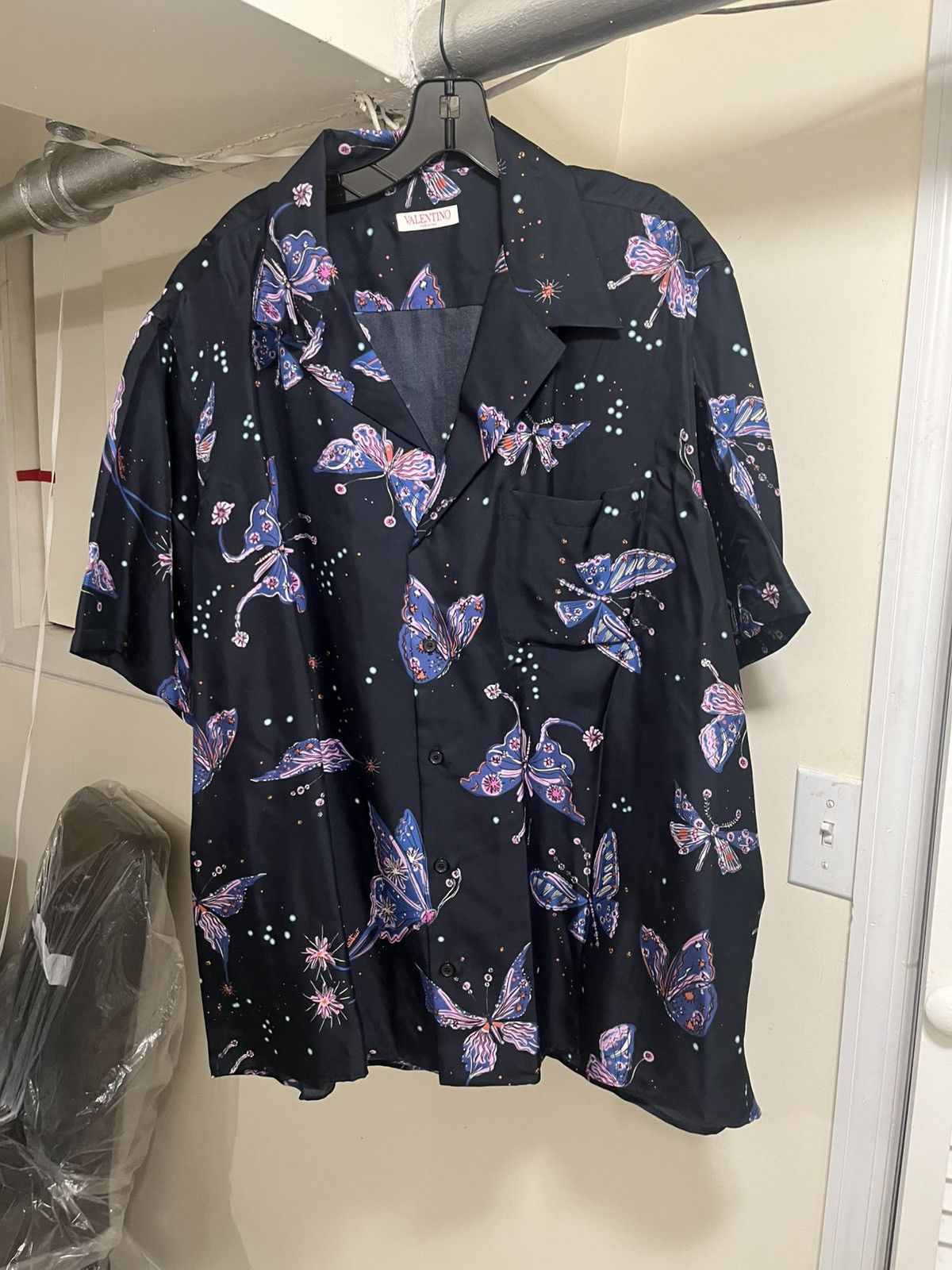 Valentino Valentino Garavani Utopia Butterfly Camp Shirt Sz 50 Size US M / EU 48-50 / 2 - 2 Thumbnail