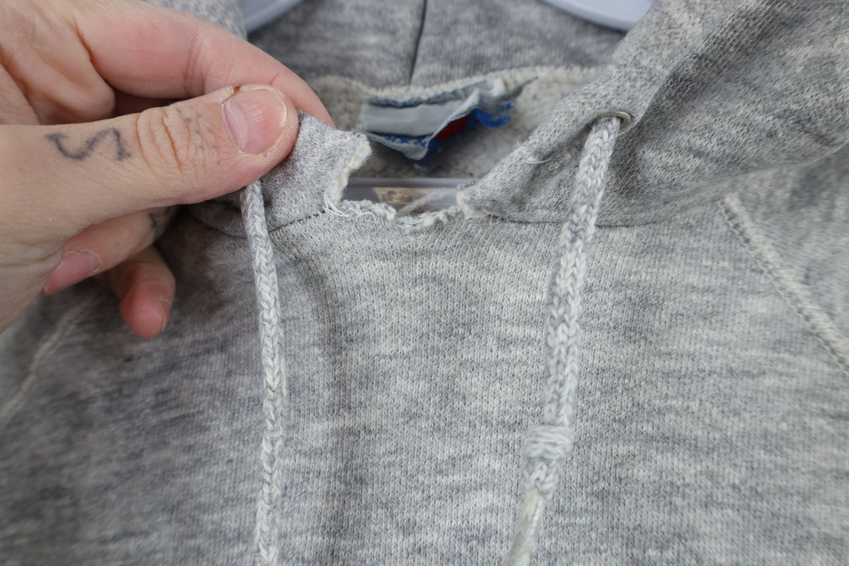 Vintage Vintage 70s 80s Streetwear Triblend Hoodie Sweatshirt Gray Size US S / EU 44-46 / 1 - 4 Thumbnail
