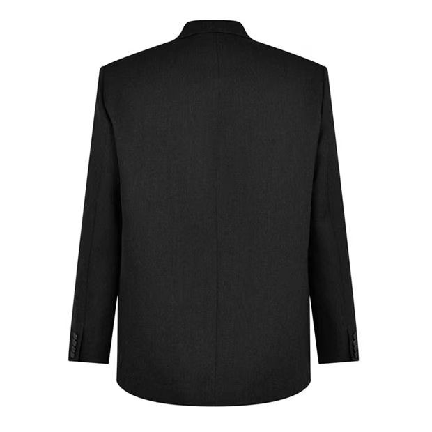 o1g2r1mq0724 Double Breasted Label Jackets in Black