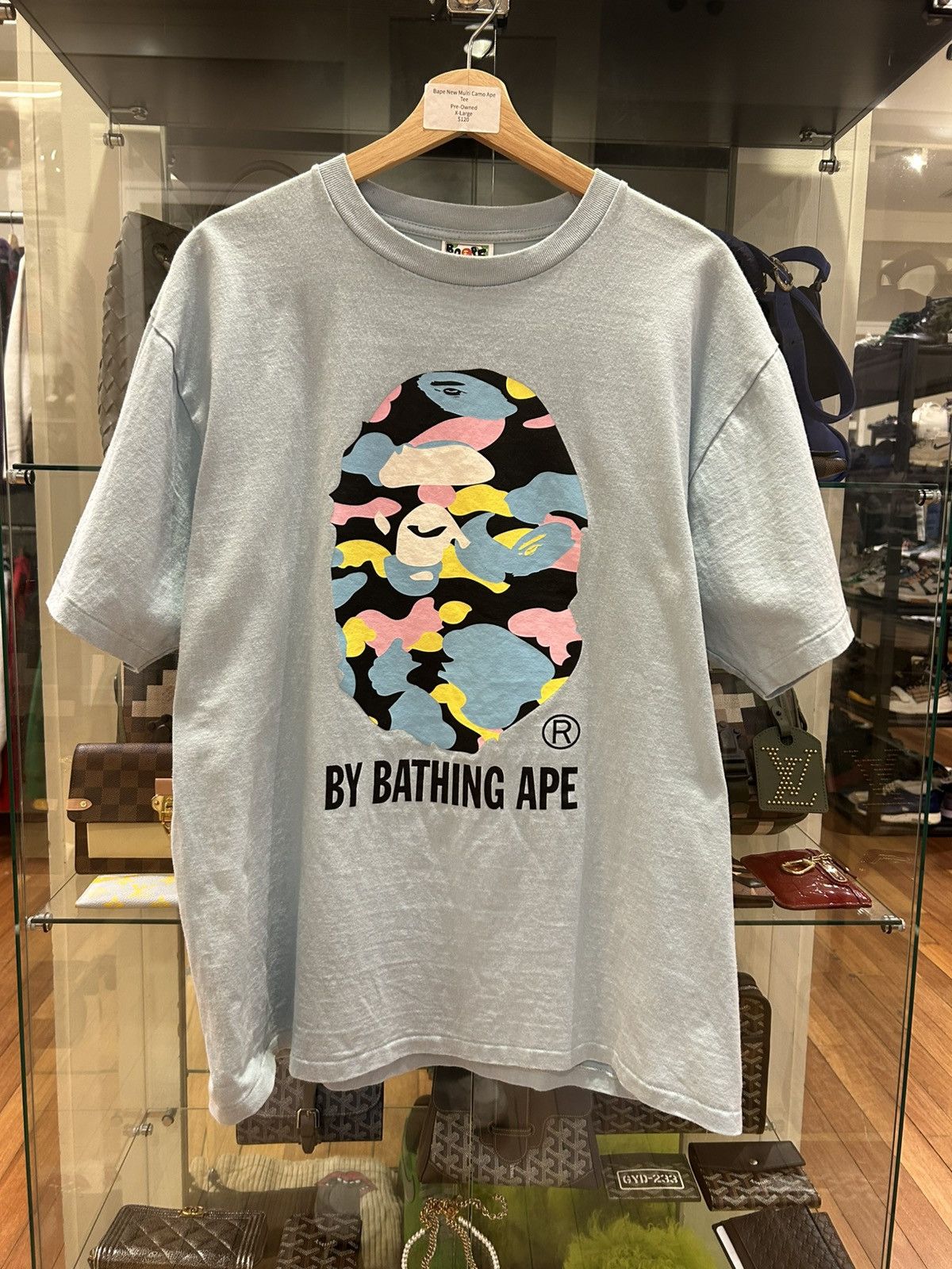 Bape Bape New Multi Camo Ape Tee Size US XL / EU 56 / 4 - 1 Thumbnail