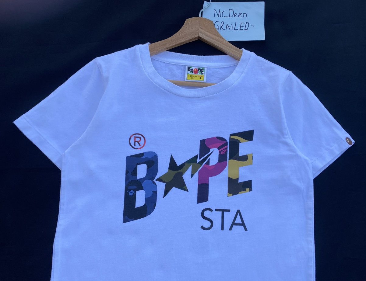 Bape Rare BAPE STA Spellout Tshirt Size S / US 4 / IT 40 - 6 Thumbnail