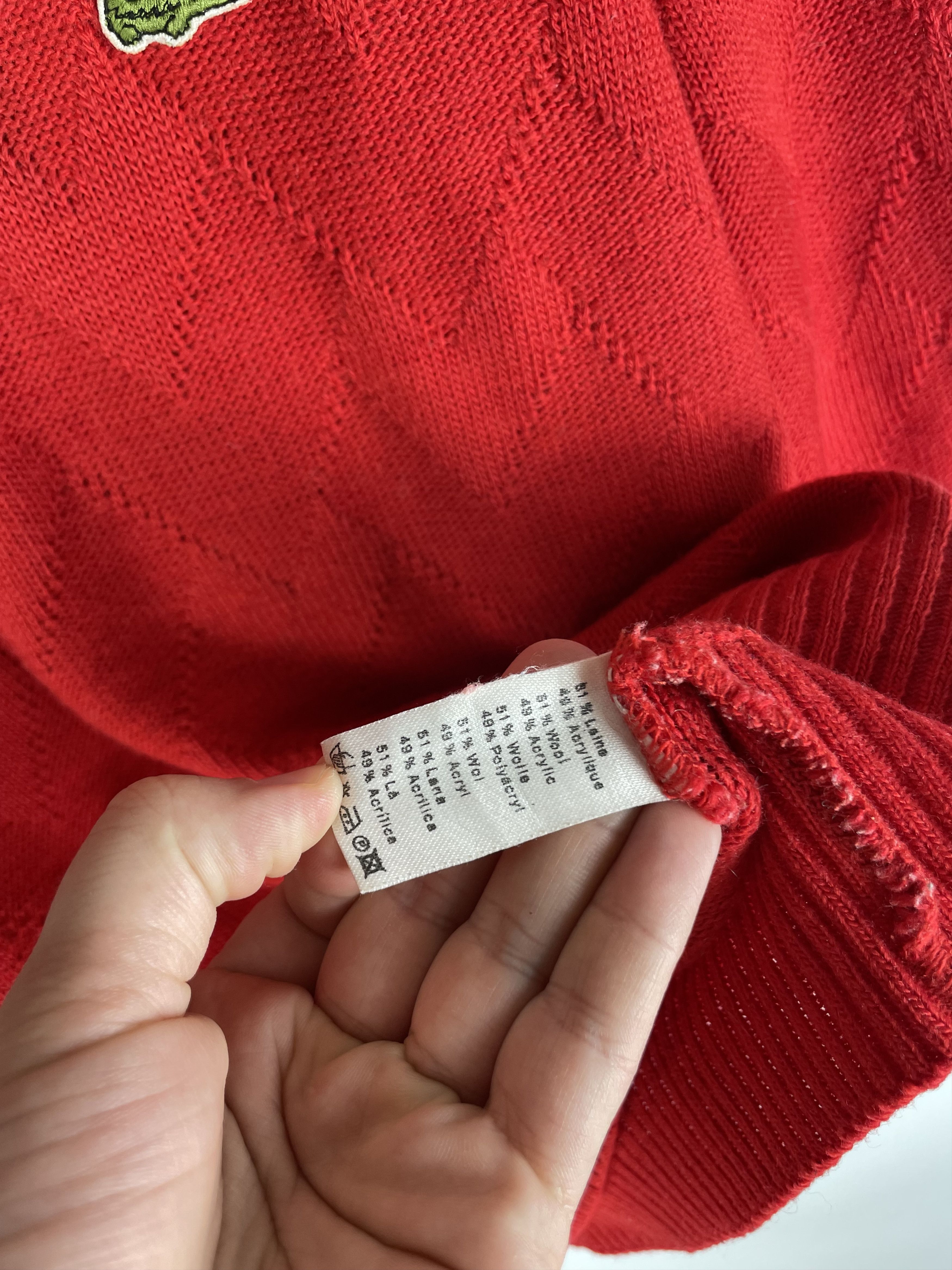 Lacoste Vintage Check Knit Sweater