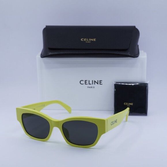 Celine 🕶️ New Celine CL40197U 93A Lime/Smoke Sunglasses Size ONE SIZE - 1 Thumbnail