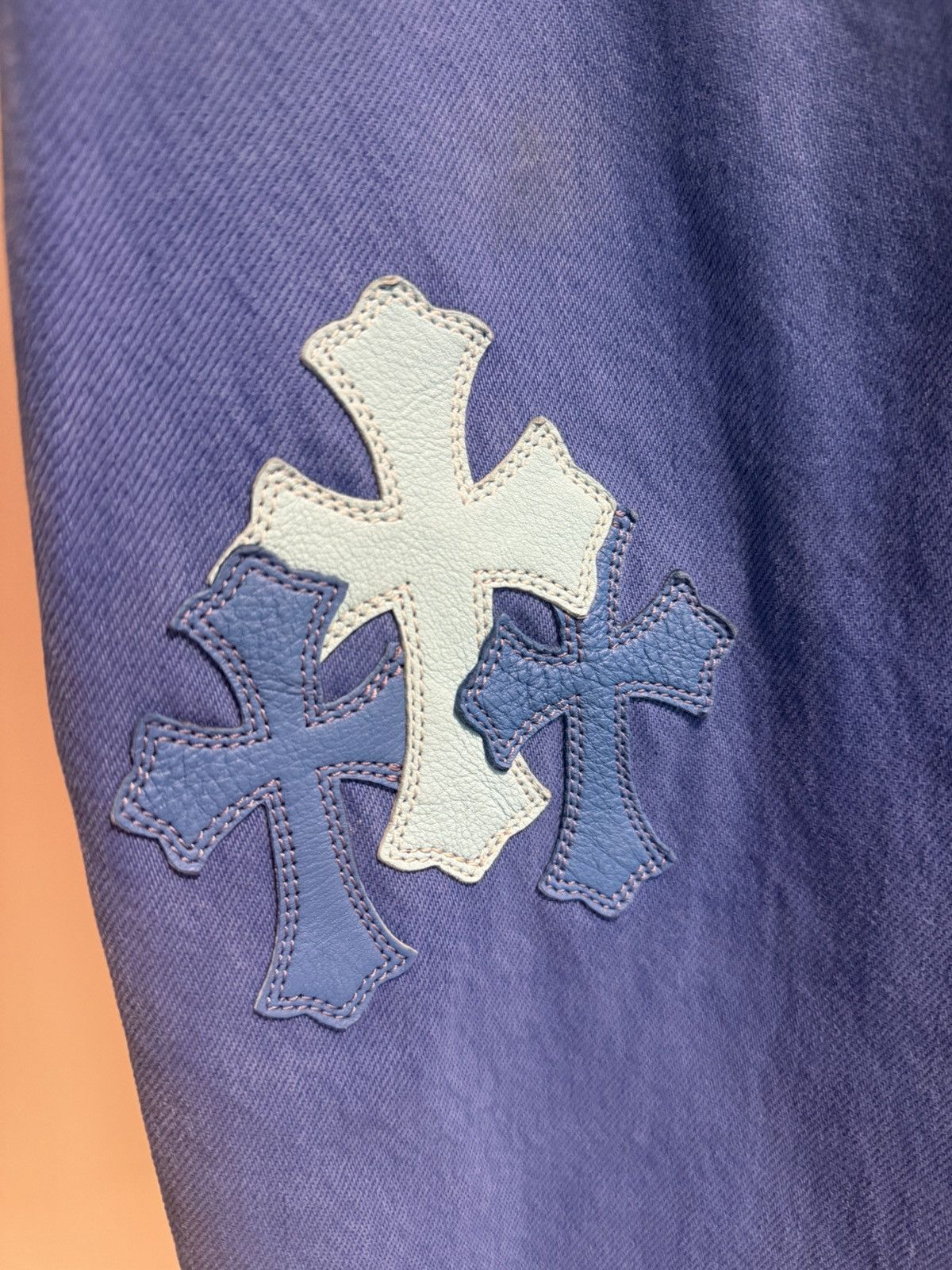 Chrome Hearts Chrome Hearts Blue Cross Patch Levis Size US 36 / EU 52 - 5 Thumbnail