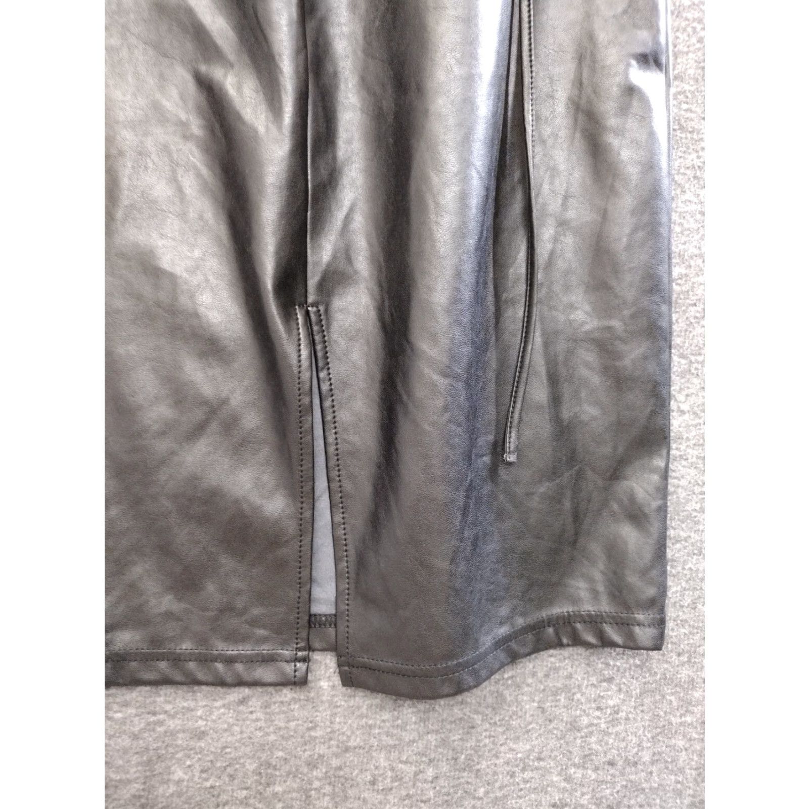 Vintage Babaton Ten By Satin mini slip Bodycon dress Black Size 2 Women’s Sleeveless Square Neck Zipper Short Dress Size XS / US 0-2 / IT 36-38 - 6 Thumbnail