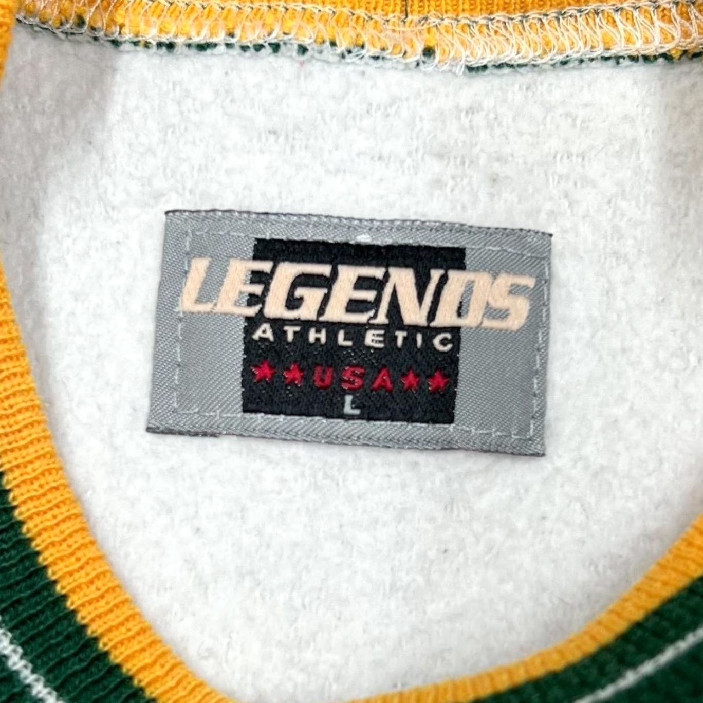 NFL VINTAGE Legends Athletic Green Bay Packers Brett Favre Sweatshirt L Adult Mens Long Sleeve Round Neck Embroidered Logo Pullover Size US L / EU 52-54 / 3 - 3 Thumbnail