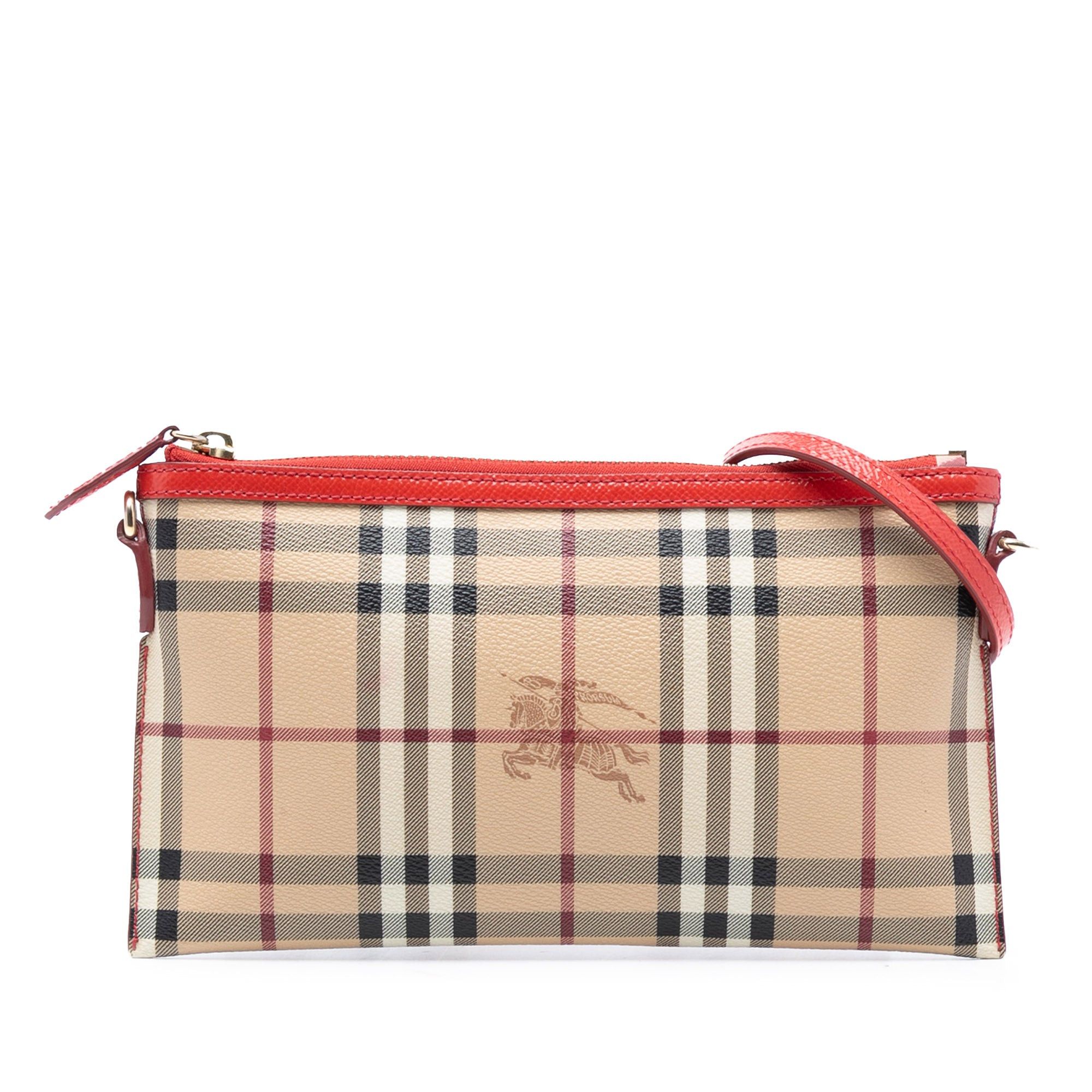 Burberry Haymarket Check Coated Canvas Peyton Crossbody Size ONE SIZE - 1 Thumbnail