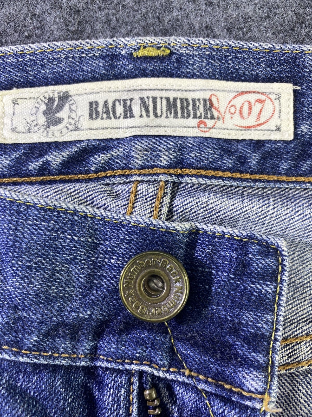 Japanese Brand × Jean Back Number Distressed Blue Wash Jeans - J936 Size US 32 / EU 48 - 6 Thumbnail