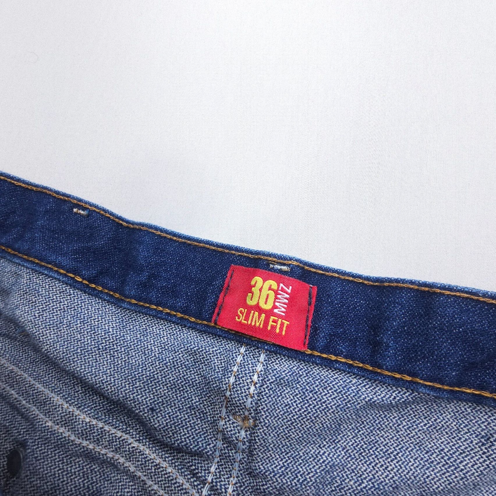 Wrangler Wrangler Cowboy Cut Premium Performance Slim Fit Jeans Mens 36 x 30 Blue Heavy Denim 5-Pocket USA Theme Cowboy Size US 36 / EU 52 - 7 Thumbnail