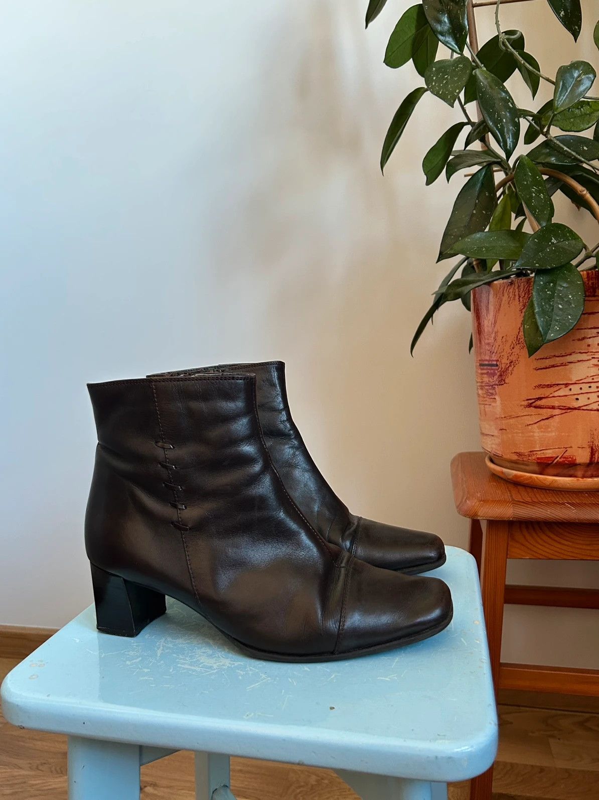 Clarks Clarks Women's Leather Boots Size US 8.5 / IT 38.5 - 1 Thumbnail