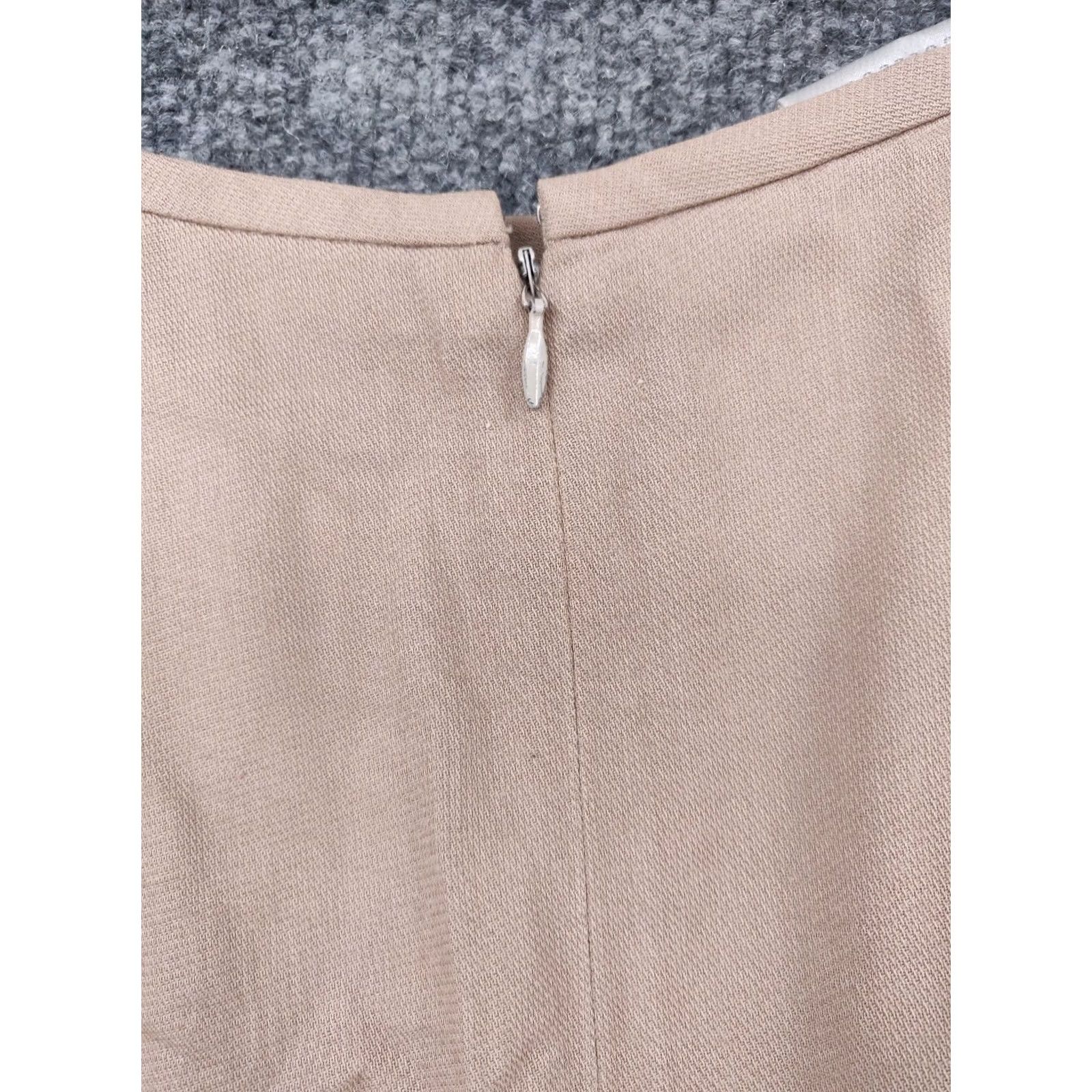 Liz Claiborne Liz Claiborne Skirt Womens 2P A-Line Knee Length Brown Zipper Lined Pockets Slit Venture Size 26" / US 2 / IT 38 - 6 Thumbnail