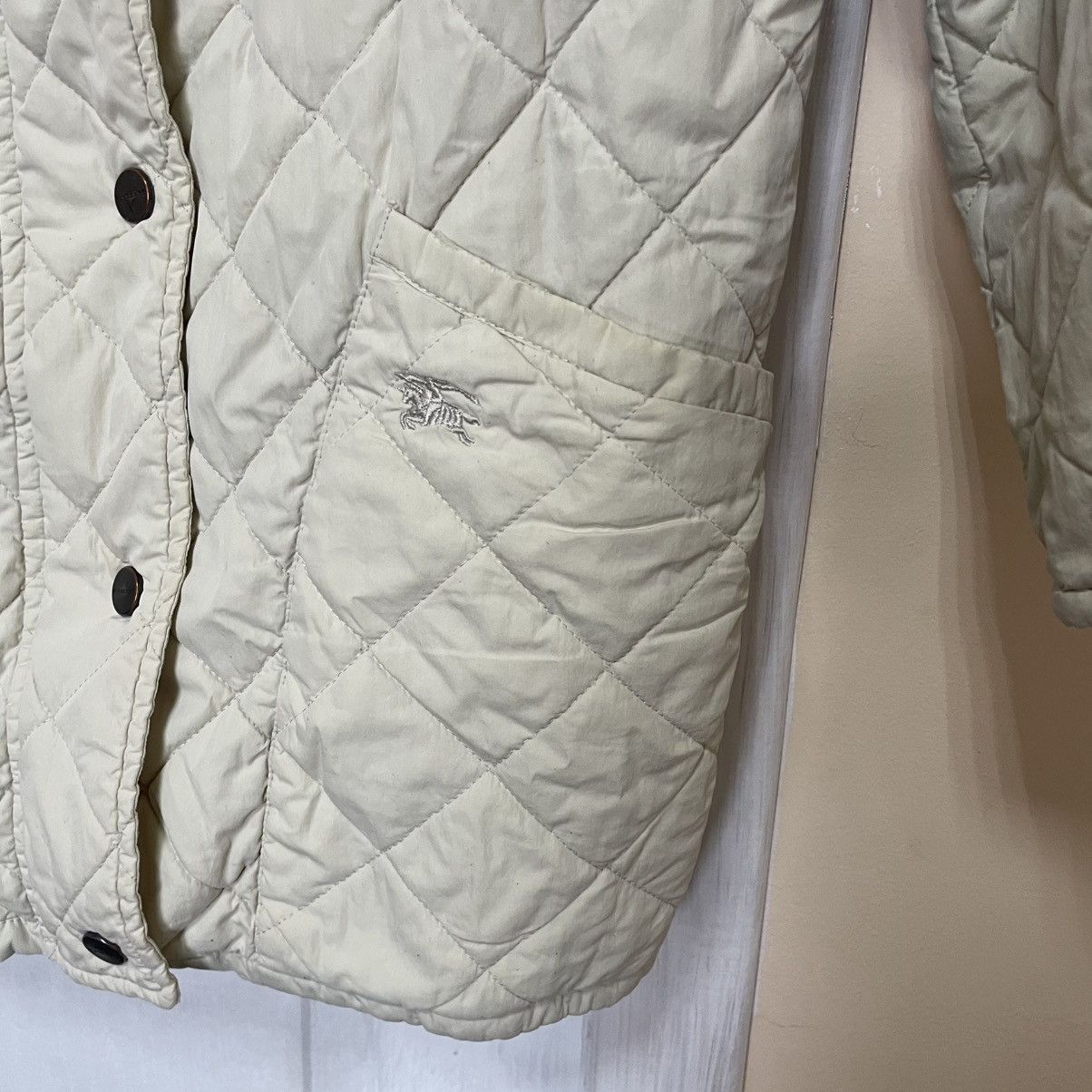 Burberry × Vintage Burberry quilted jacket 90s bomber coat trench old nova Size S / US 4 / IT 40 - 8 Thumbnail
