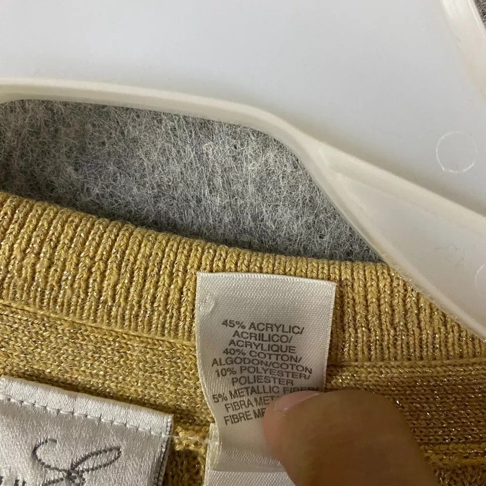 Other Emma James Cardigan Small Women's Long Sleeve Glitter Gold S Size S / US 4 / IT 40 - 4 Thumbnail