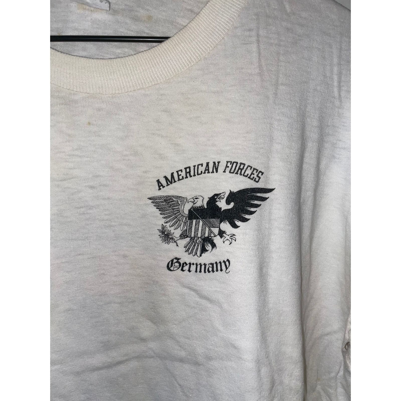 Vintage Vintage American Forces Shirt Germany Army Soldier Tee War L Size US L / EU 52-54 / 3 - 3 Thumbnail
