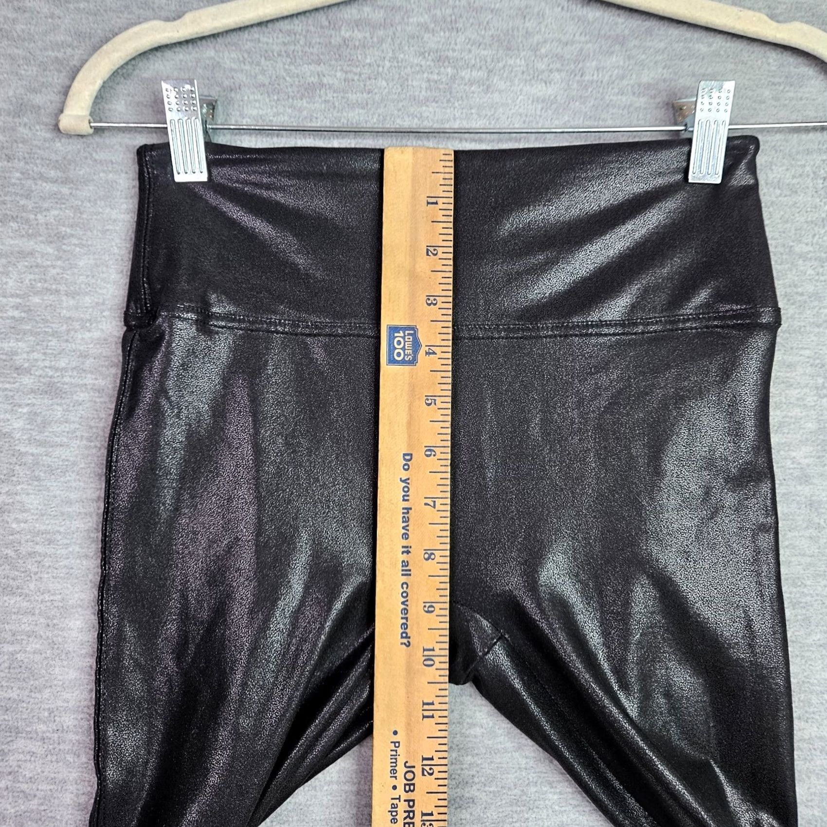 Spanx Spanx Slim Faux Leather Pull-On Mid-Rise Skinny Legging Women's S Black Casual Pants Size 28" / US 6 / IT 42 - 5 Thumbnail