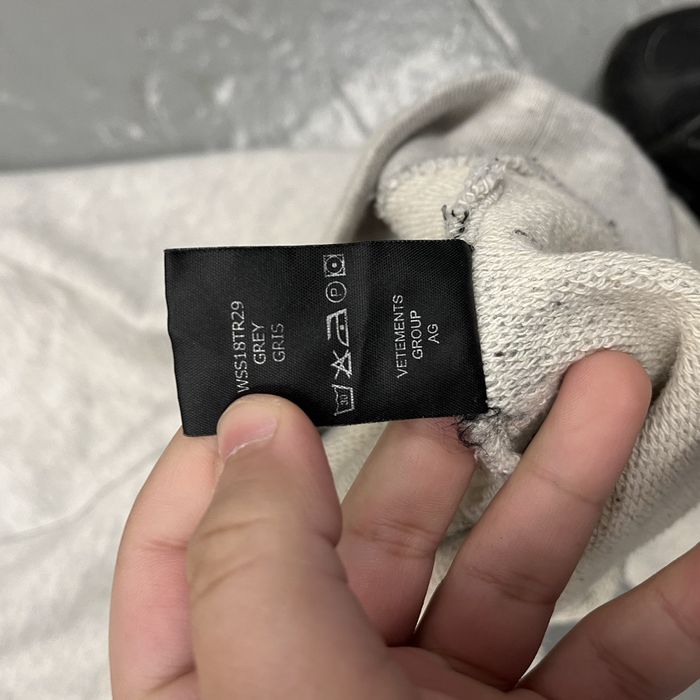 Vetements x tommy hilfiger hoodie outlet grey