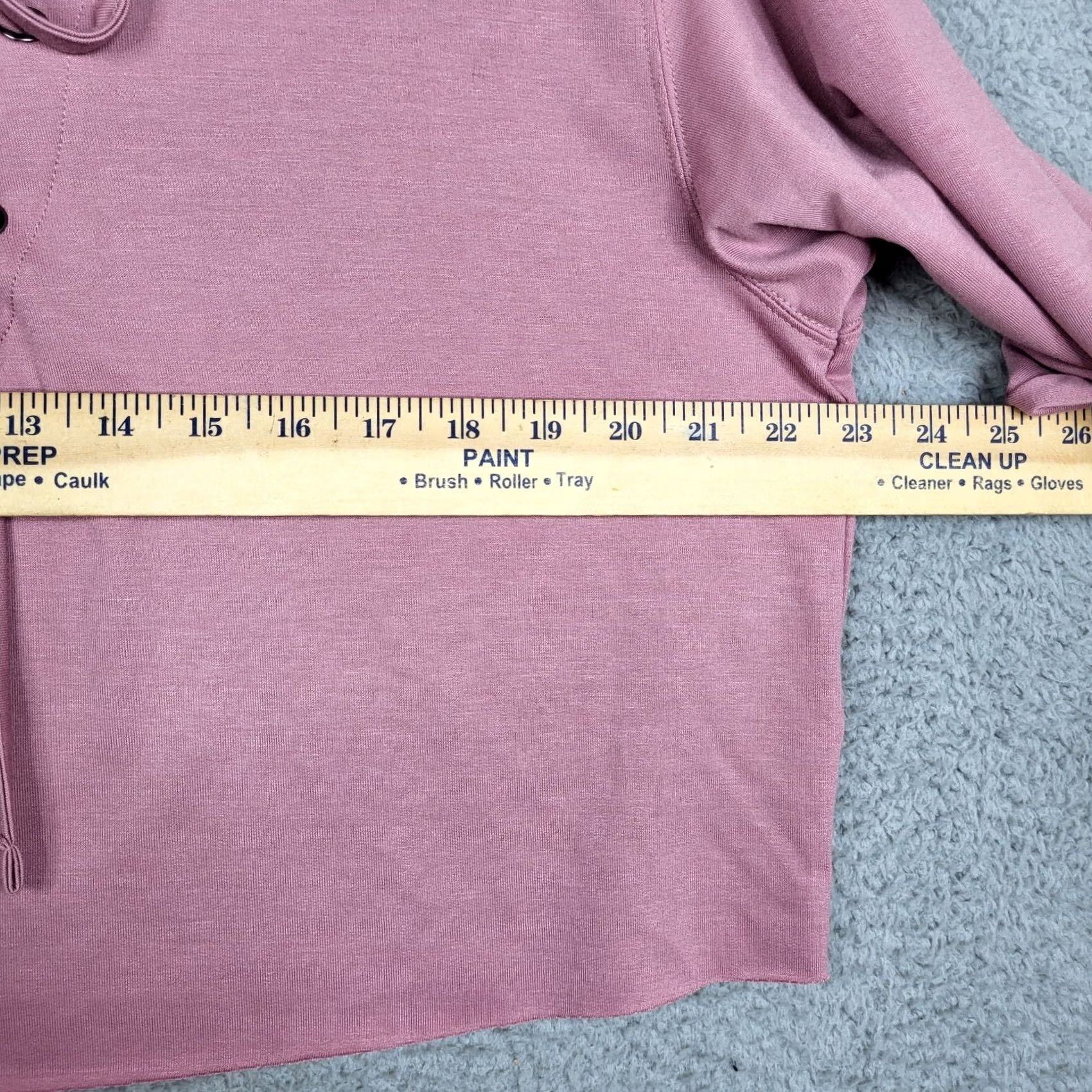 Express EXPRESS Women's Hoodie Cropped Lightweight Pink Tie Neck Crew Neck Long Sleeve Size M Size M / US 6-8 / IT 42-44 - 4 Thumbnail