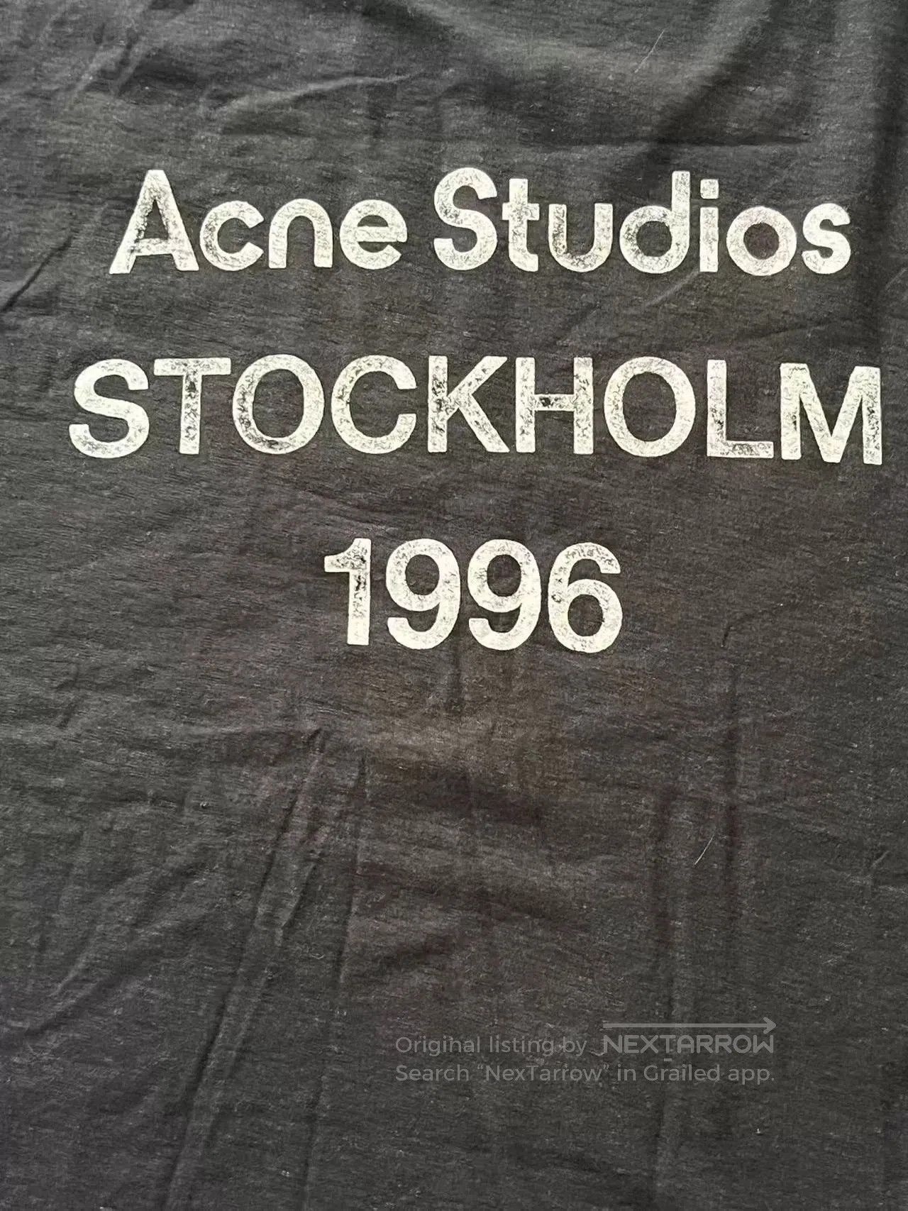 Acne Studios Acne Studios 1996 Logo Print Crewneck T-Shirt. Size US XXS / EU 40 - 3 Thumbnail