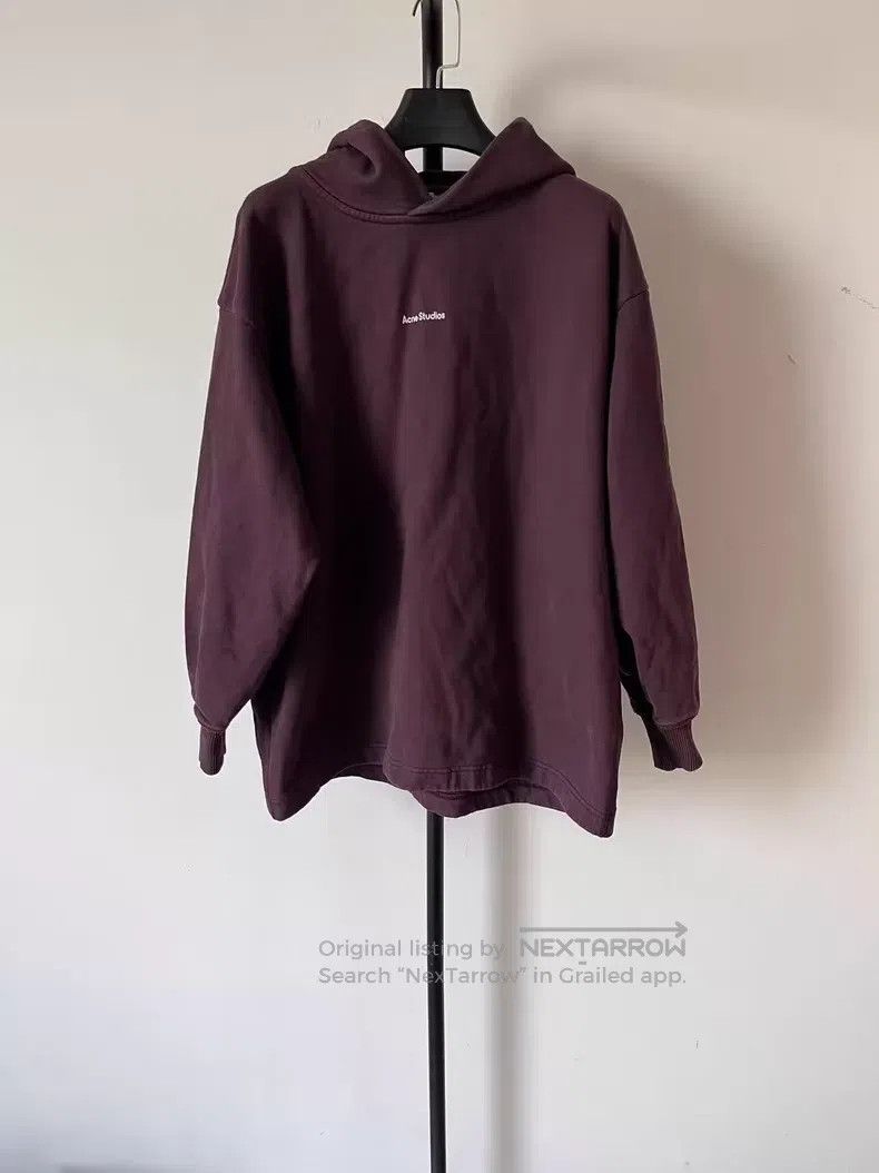 Acne Studios Acne Studios Logo Embroidered Sweatshirt, Purple Size XXS / US 00 / IT 34 - 1 Thumbnail