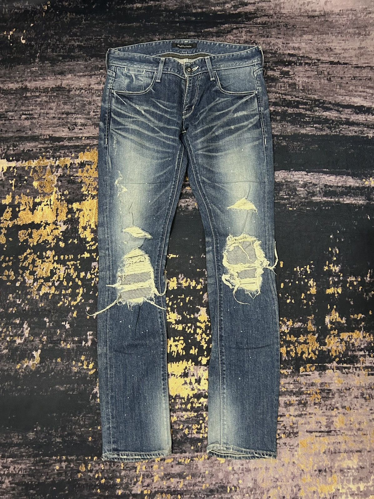 Undercover Black By Vanquish Disressed Jeans Undercover Style Size US 32 / EU 48 - 1 Thumbnail