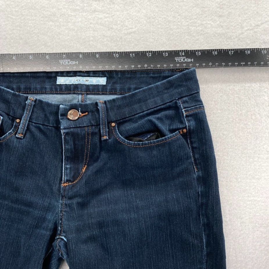 Vintage Joe's Jeans Rocker Bootcut Women's 28 Dark Wash Denim Low Rise Flap Pocket Jeans Size 28" / US 6 / IT 42 - 7 Thumbnail