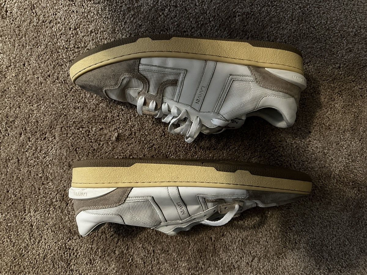 Lanvin White Clay Sneakers Size US 13 / EU 46 - 5 Thumbnail