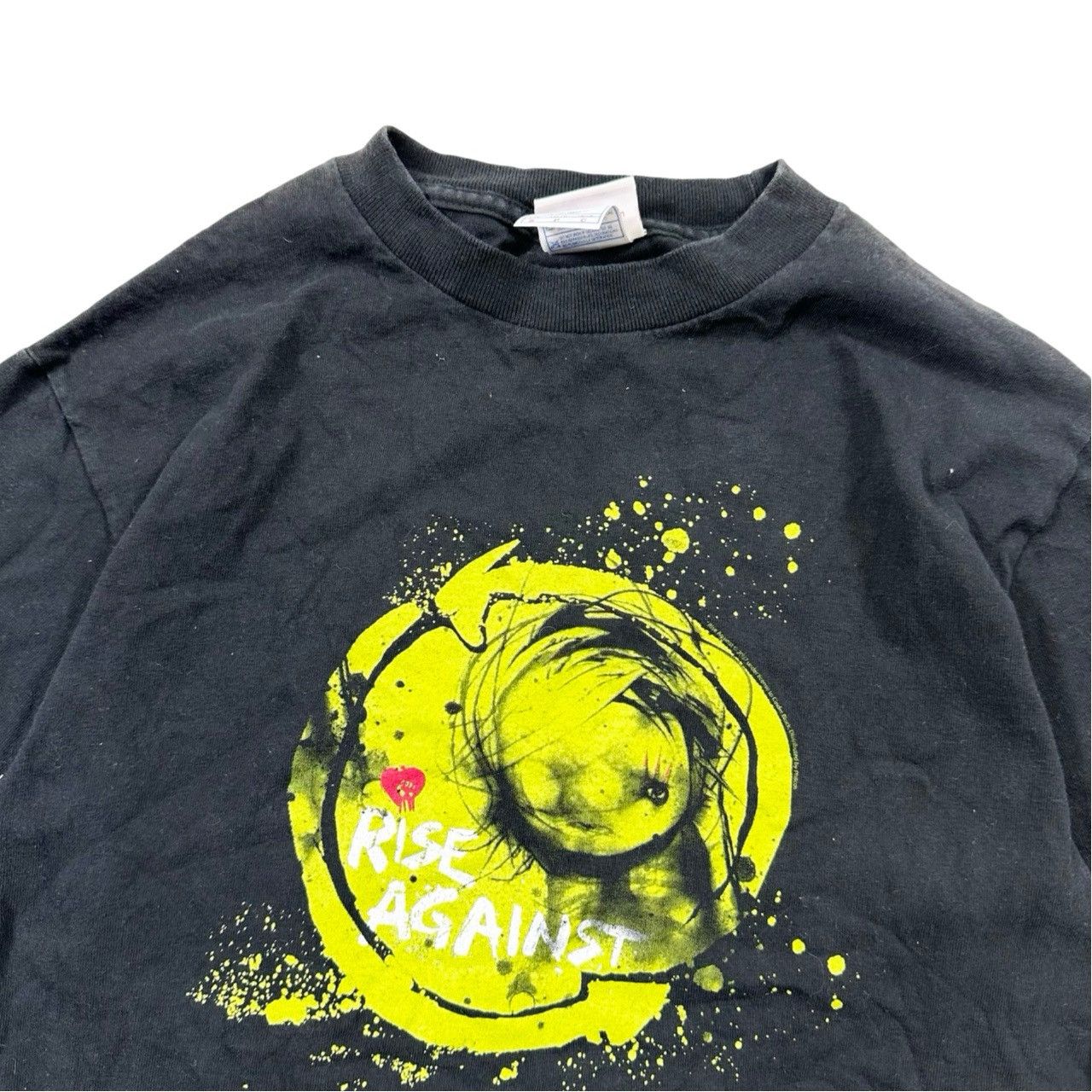 Vintage Vintage 00s Rise Against Big Print Graphic T Shirt Size US S / EU 44-46 / 1 - 2 Thumbnail