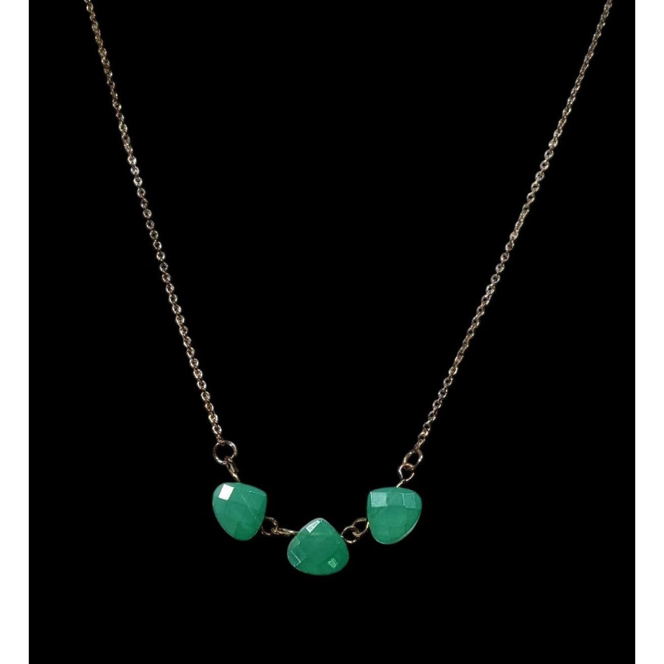 Other Charming Charlie Minimalist Green Faceted Gem Necklace Size ONE SIZE - 2 Thumbnail