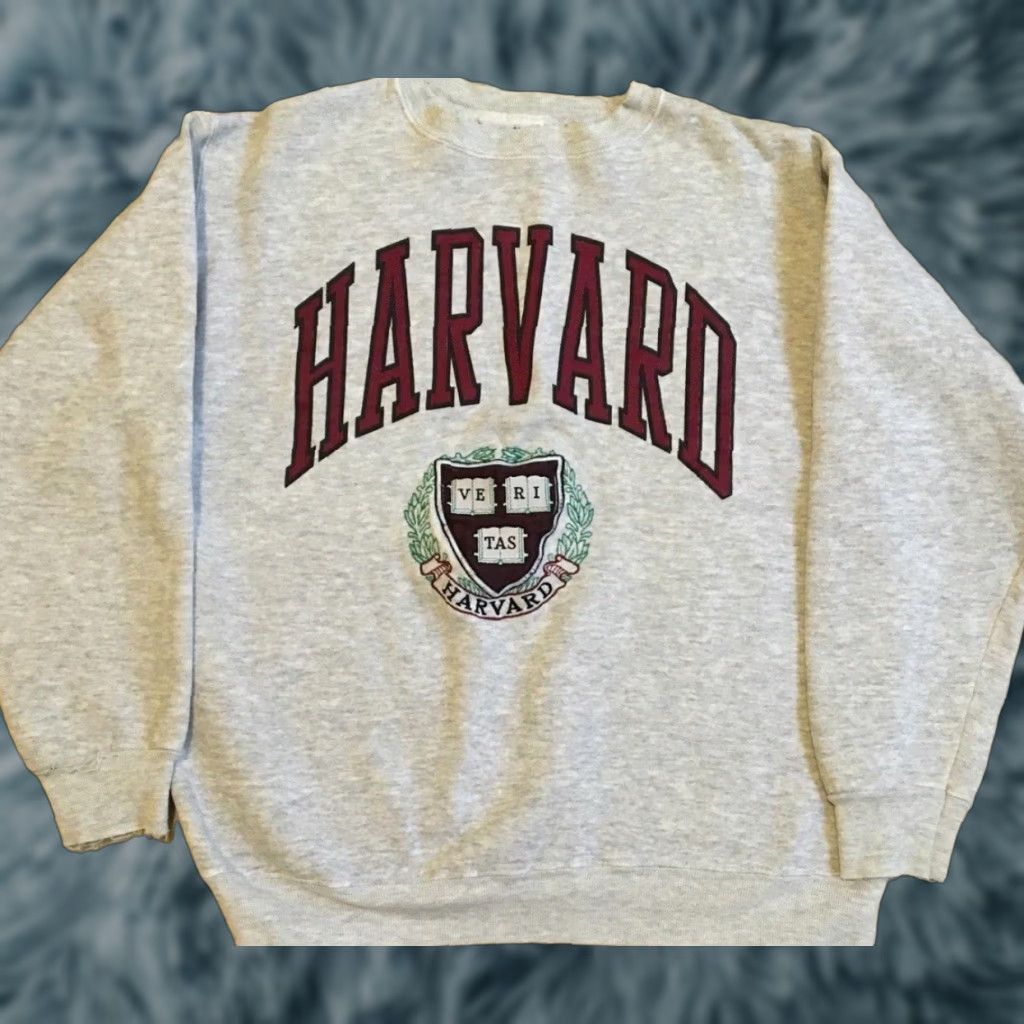 Vintage VINTAGE Harvard University Boxy Hoodie Mens S Gray 90s Distressed Faded Sweatshirt Track & Field University Grunge College USA Size US S / EU 44-46 / 1 - 1 Thumbnail
