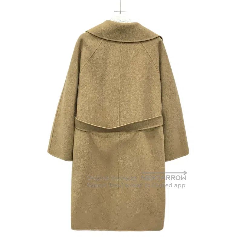 Max Mara Max Mara Brown Wool Melton Reversible Belted Coat Size S / US 4 / IT 40 - 2 Thumbnail
