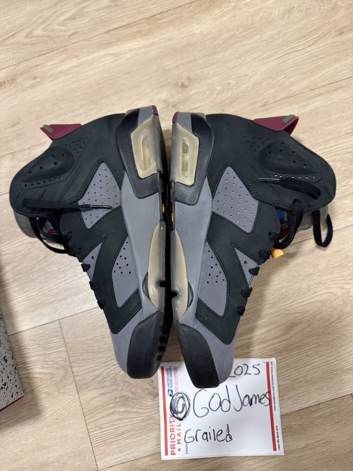 Nike Jordan 6 Bordeaux Size US 9.5 / EU 42-43 - 3 Thumbnail
